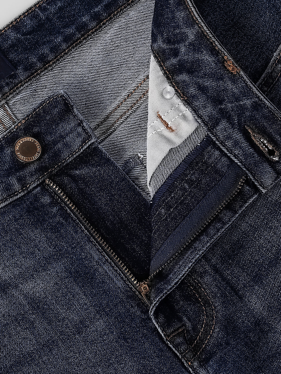 Mildly Distressed Regular Fit Jeans