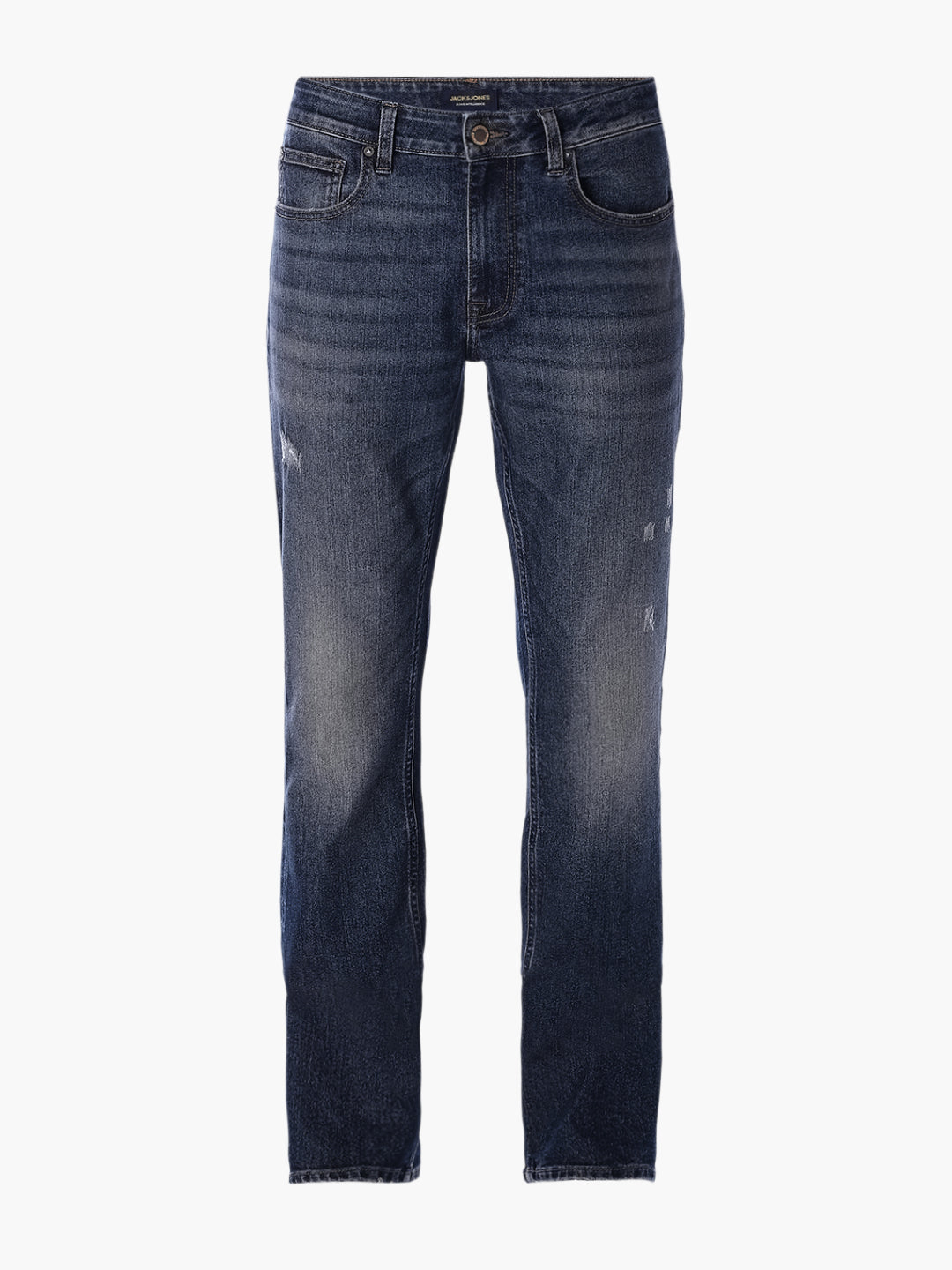 Mildly Distressed Regular Fit Jeans