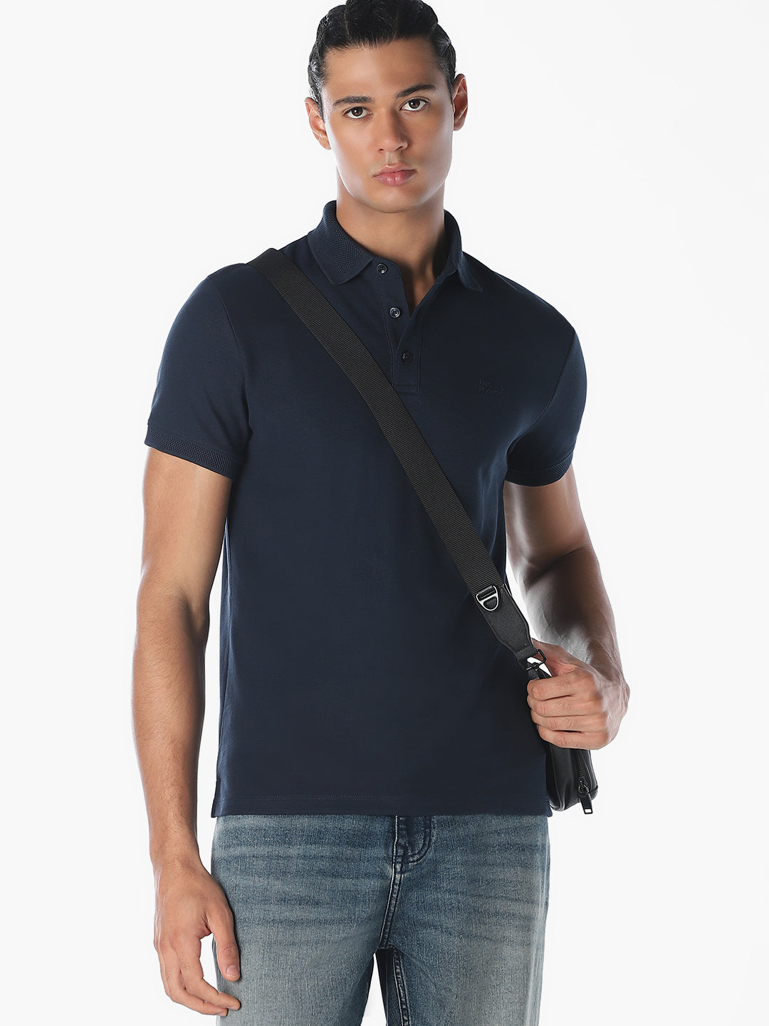 Navy Blue Regular Fit Polo - XL