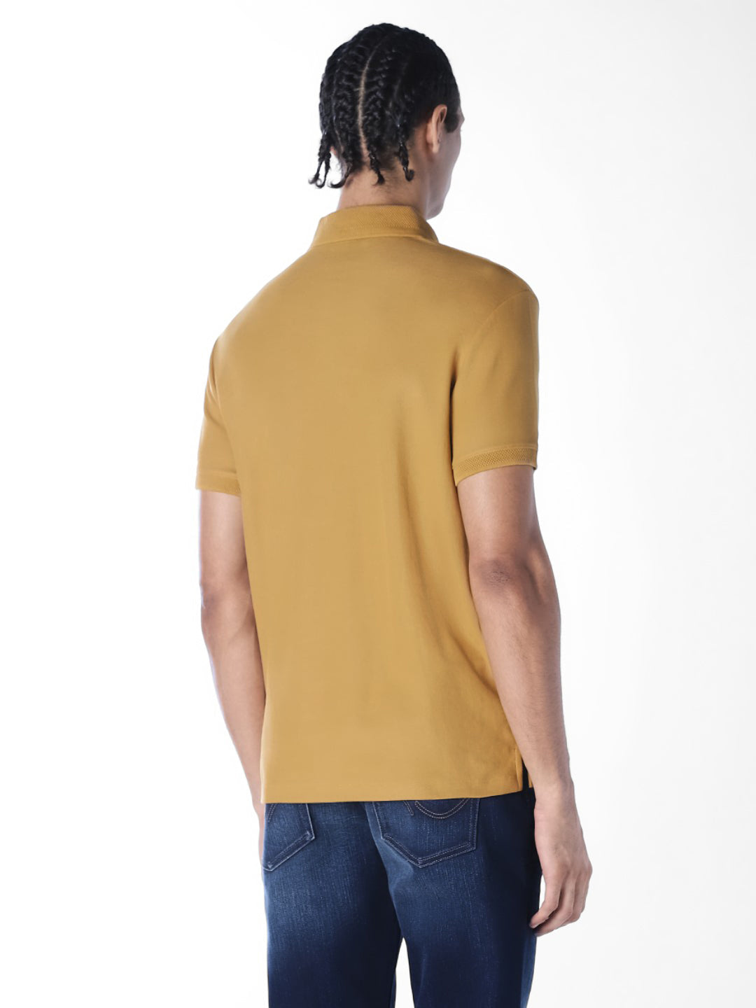 Knitted Logo Print Polo