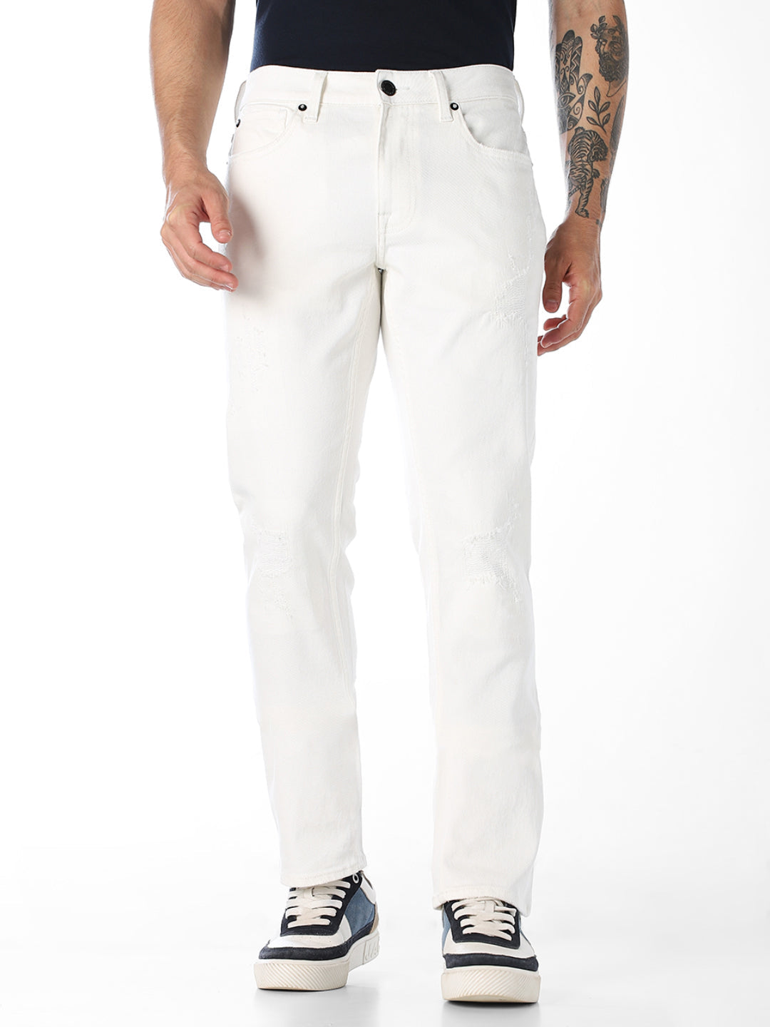 White Clark Regular Fit Jeans - 32/32