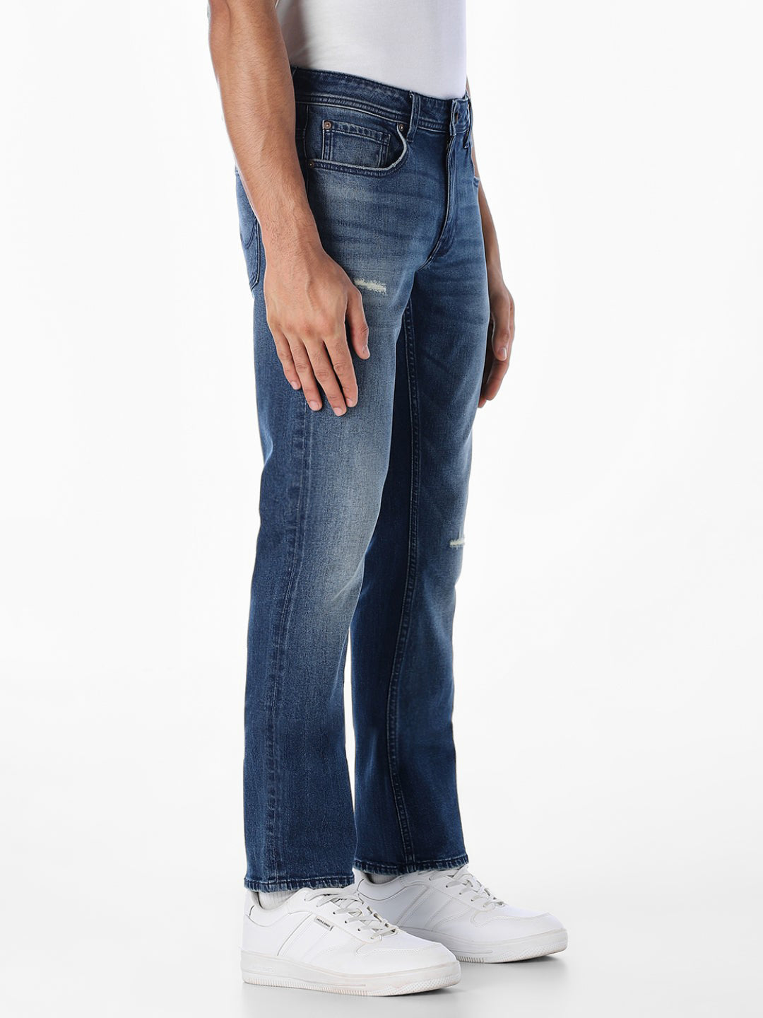 5 Pocket Distressed Clark Regular Fit Jeans