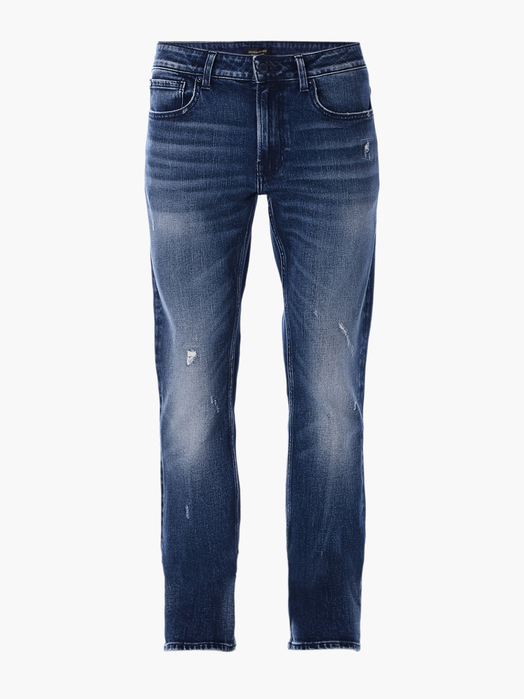 Washed Mildly Distressed Regular Fit Jeans