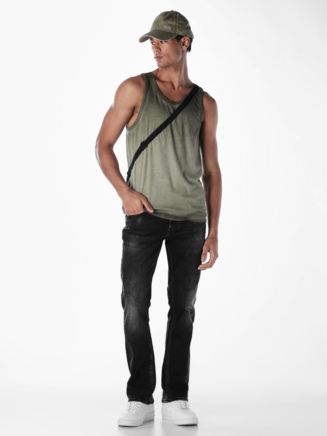 Black Washed Clark Regular Fit Jeans