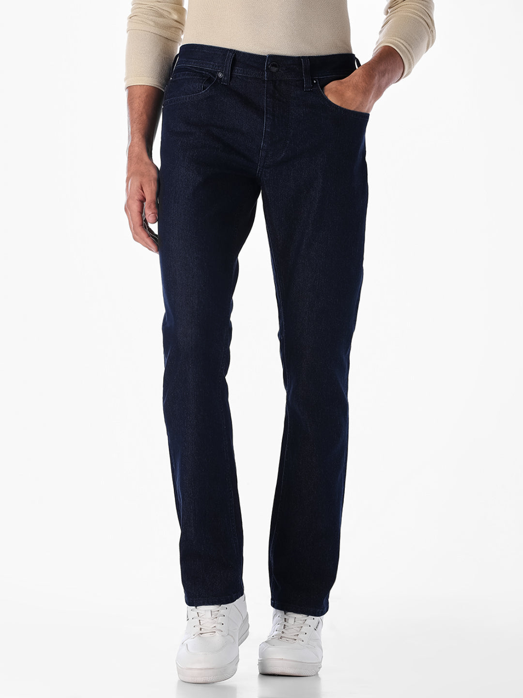 Dark Blue Clark Regular Fit Jeans - 32/32