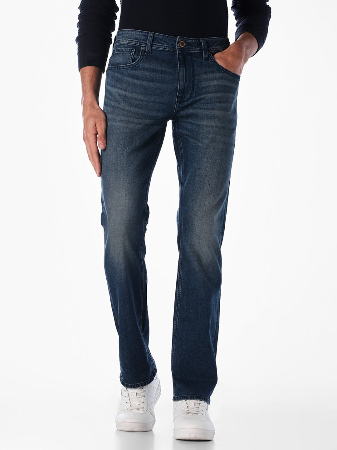 Dark Blue Clark Regular Fit Jeans - 30/30