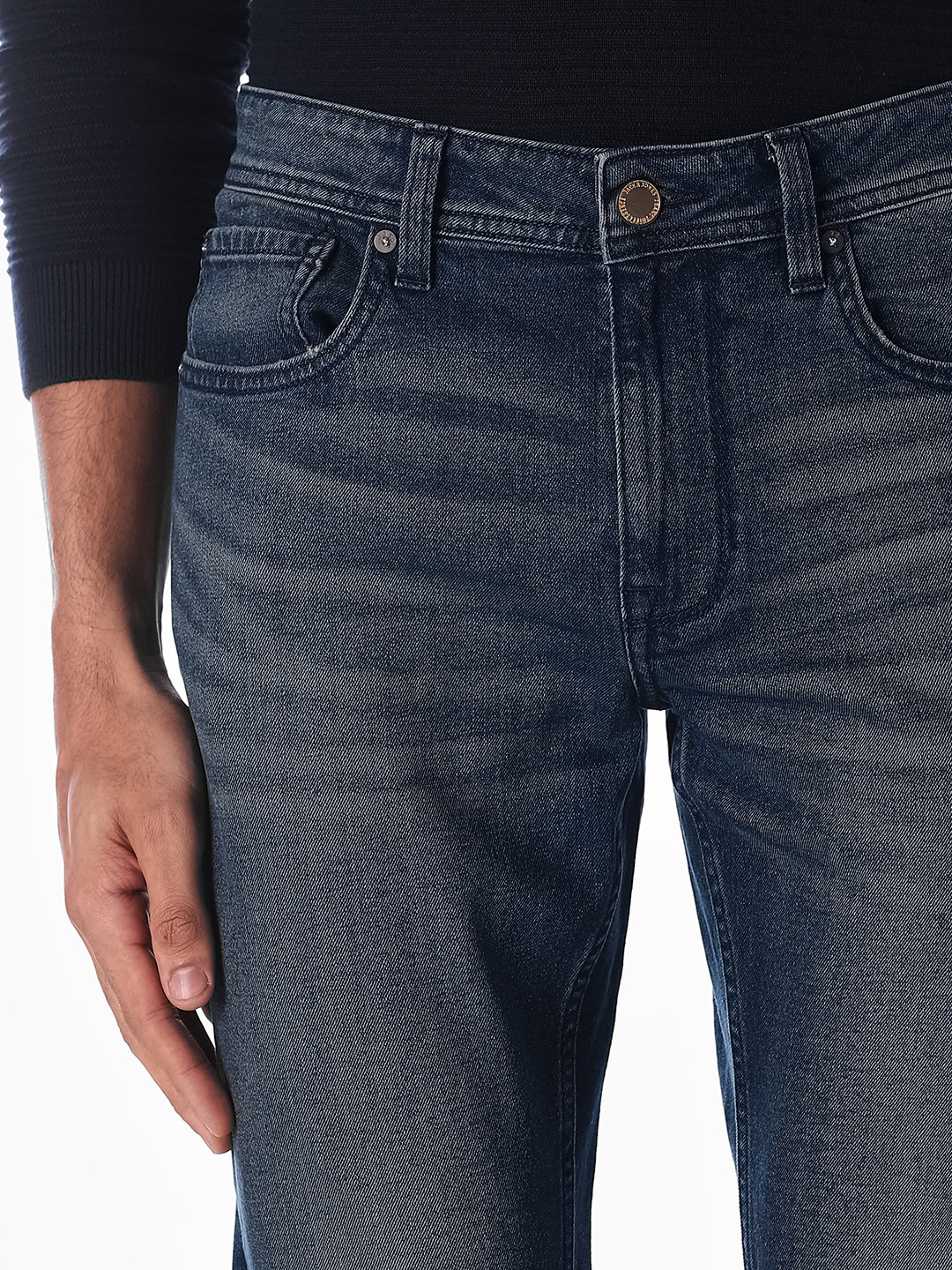 Dark Blue Clark Regular Fit Jeans