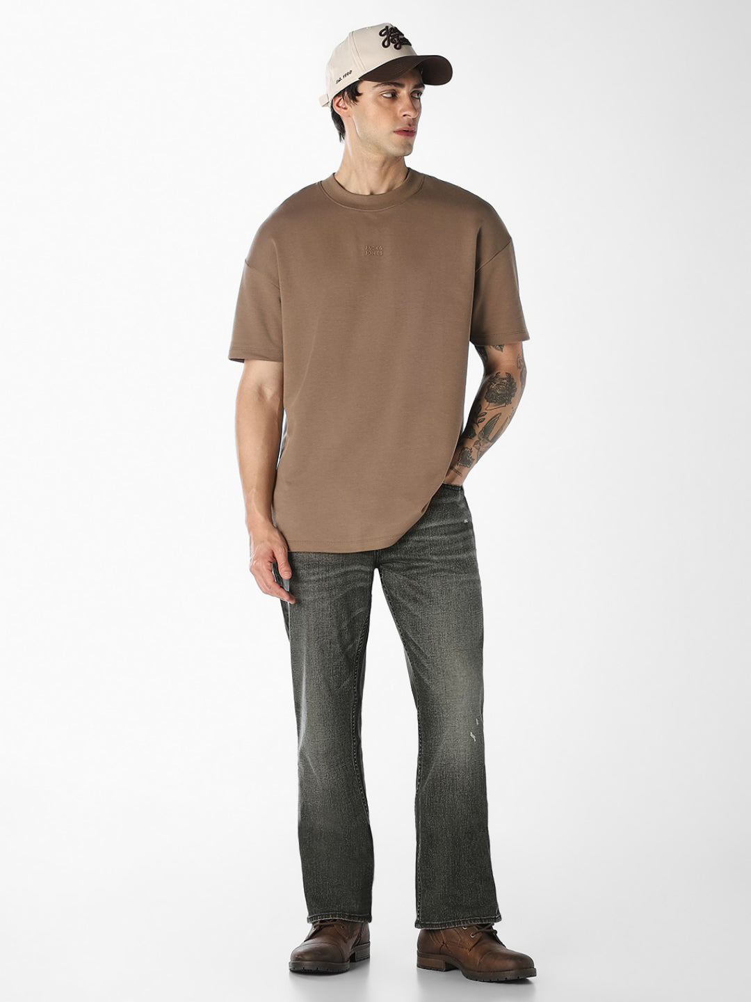 Olive Green Cliff Bootcut Jeans