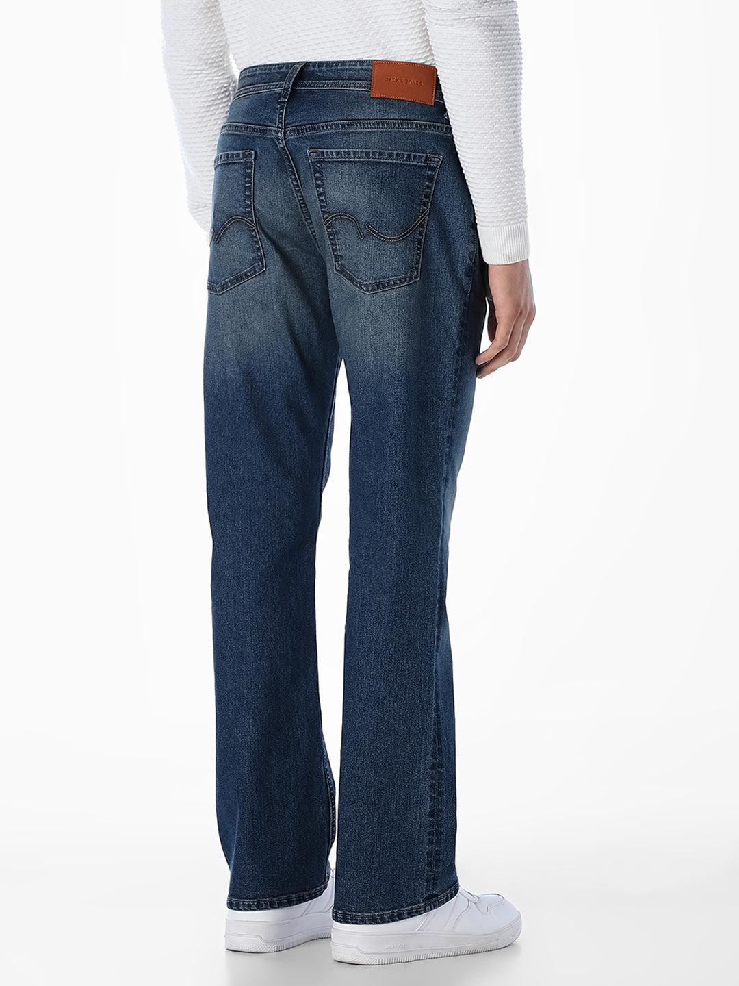 Dark Blue 5 Pocket Bootcut Jeans