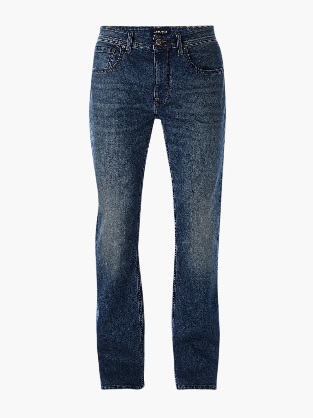 Dark Blue 5 Pocket Bootcut Jeans
