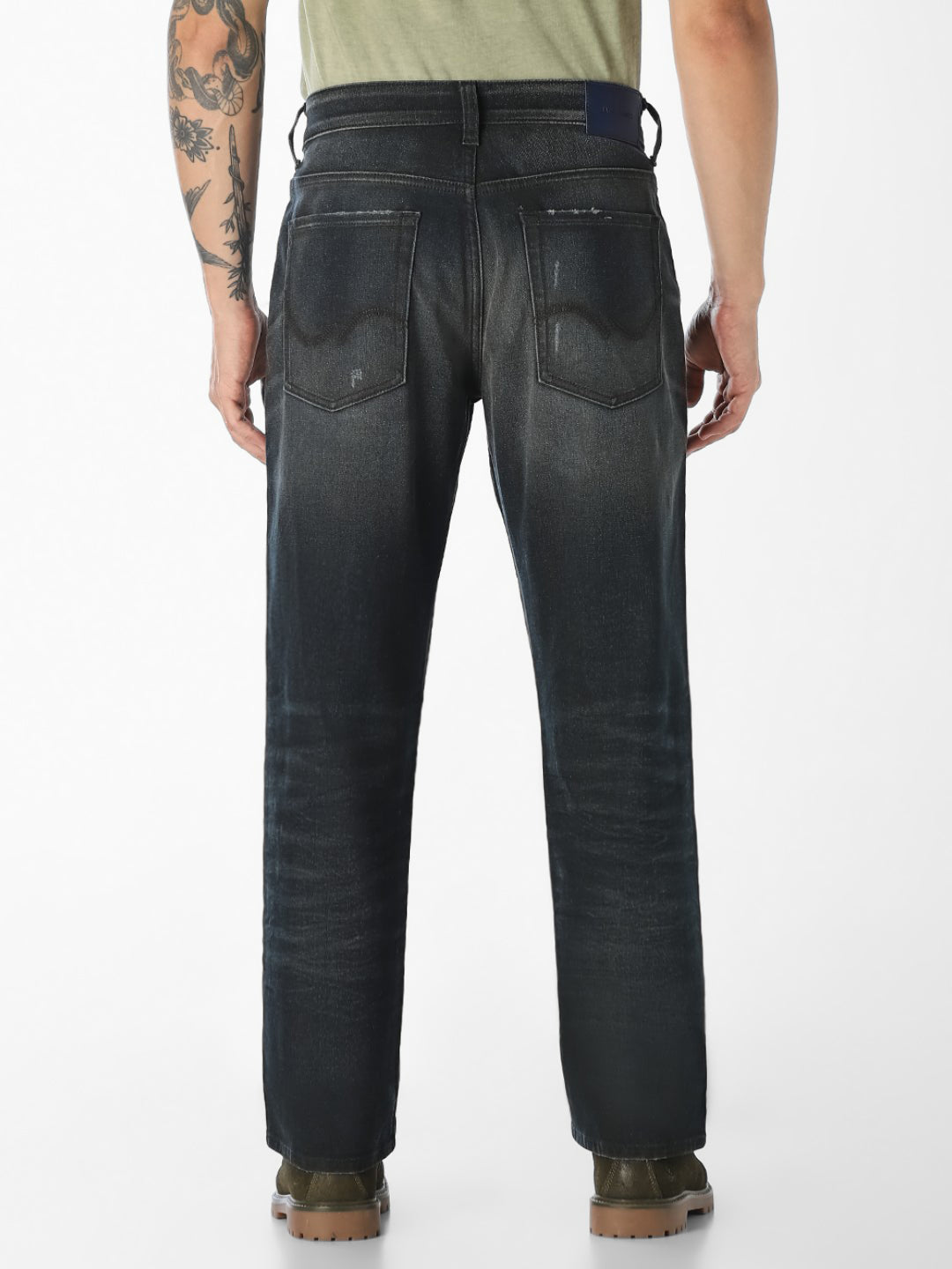 Olive Green 5 Pocket Cliff Bootcut Jeans