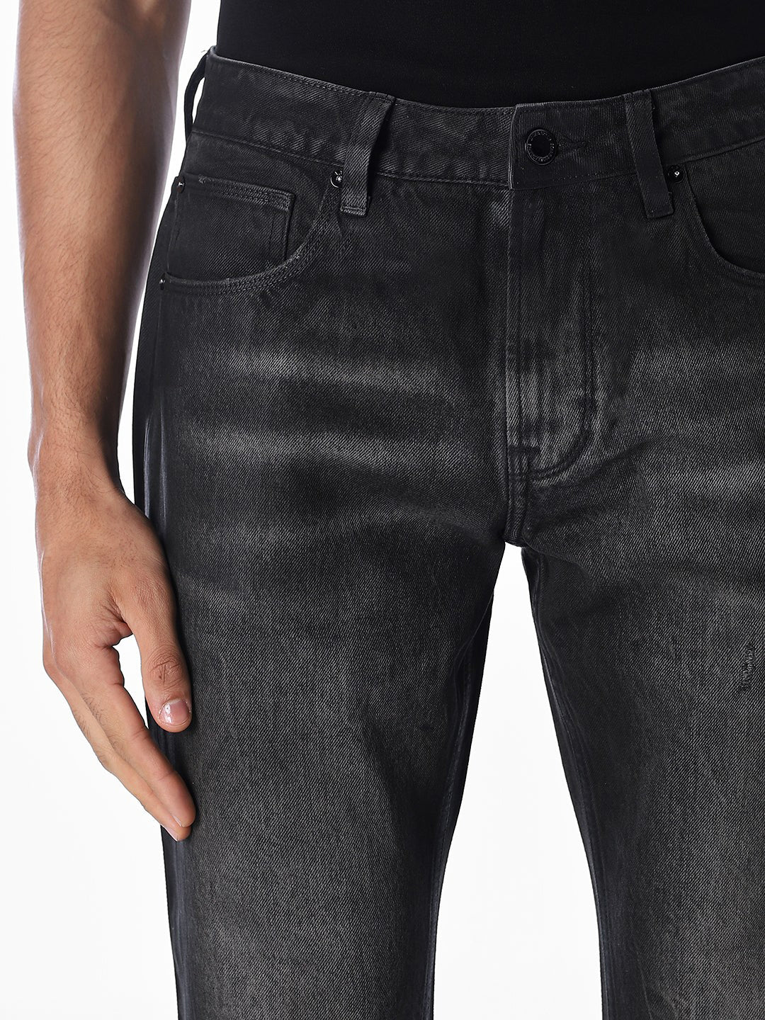 Black Cliff Bootcut Jeans