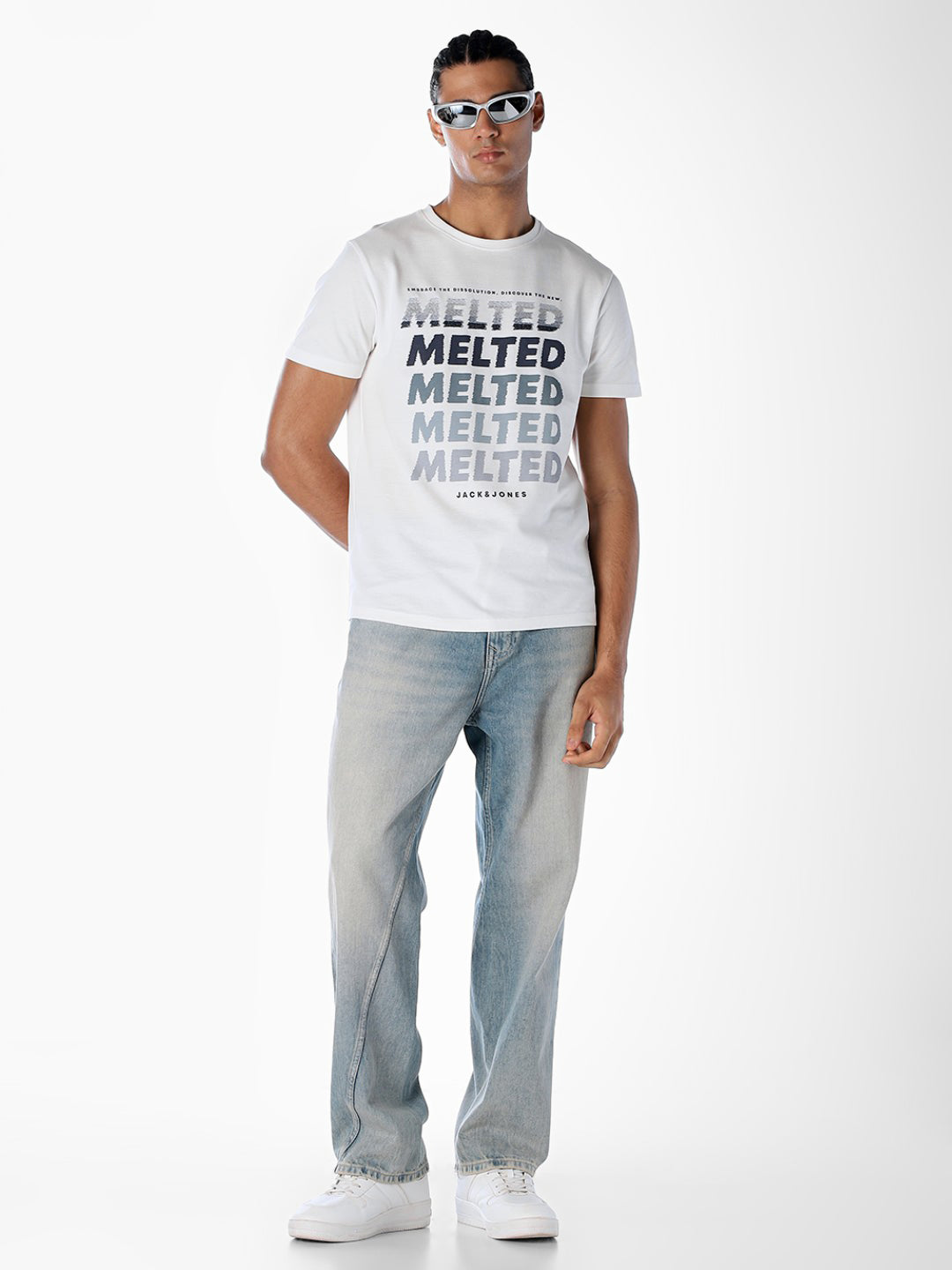 Typographic Print Cotton T-shirt