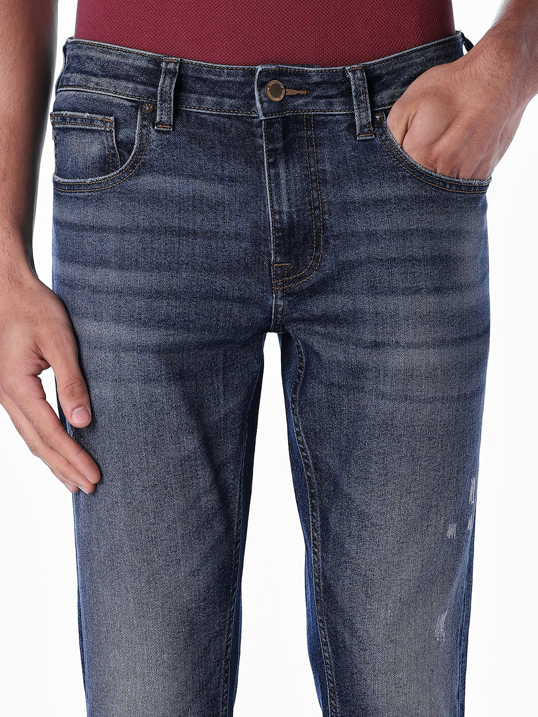 Mildly Distressed Glenn Slim Fit Jeans