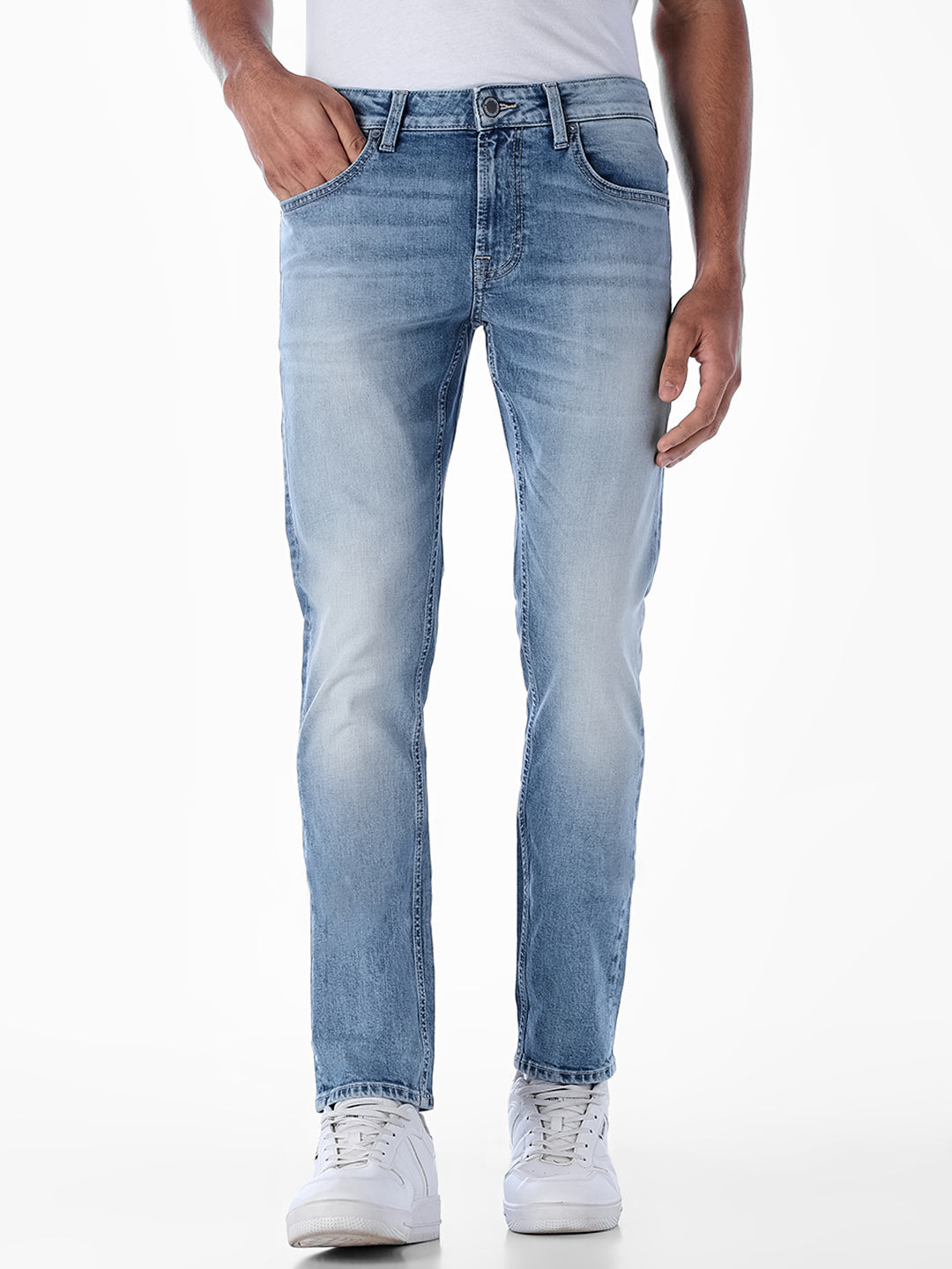 Light Blue 5 Pocket Glenn Slim Fit Jeans