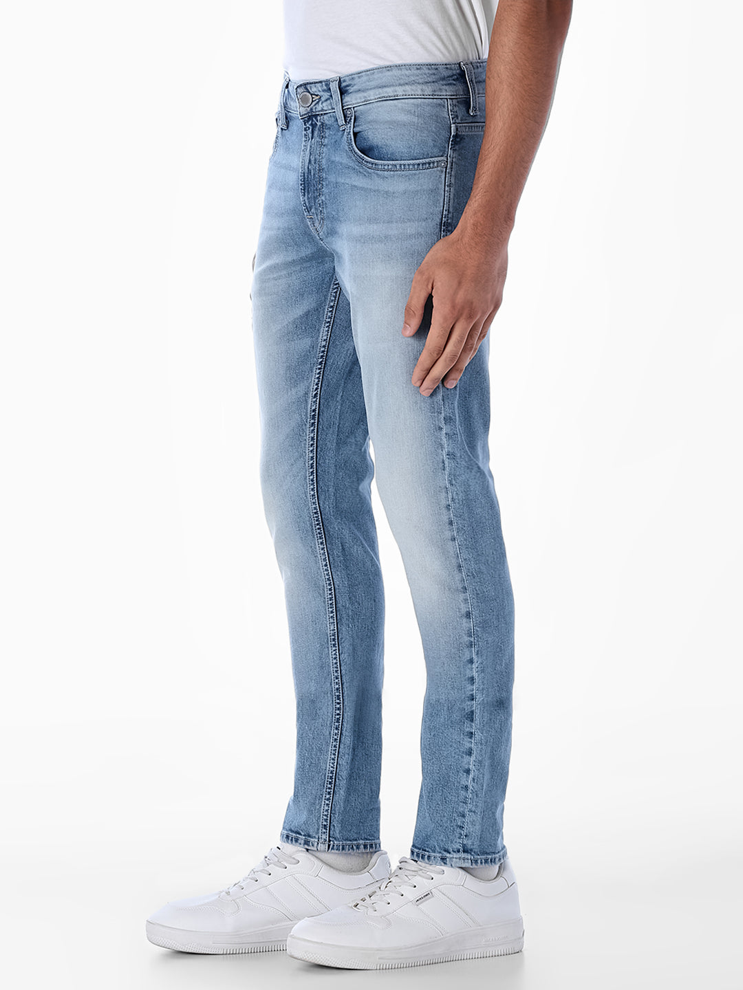 Light Blue 5 Pocket Glenn Slim Fit Jeans