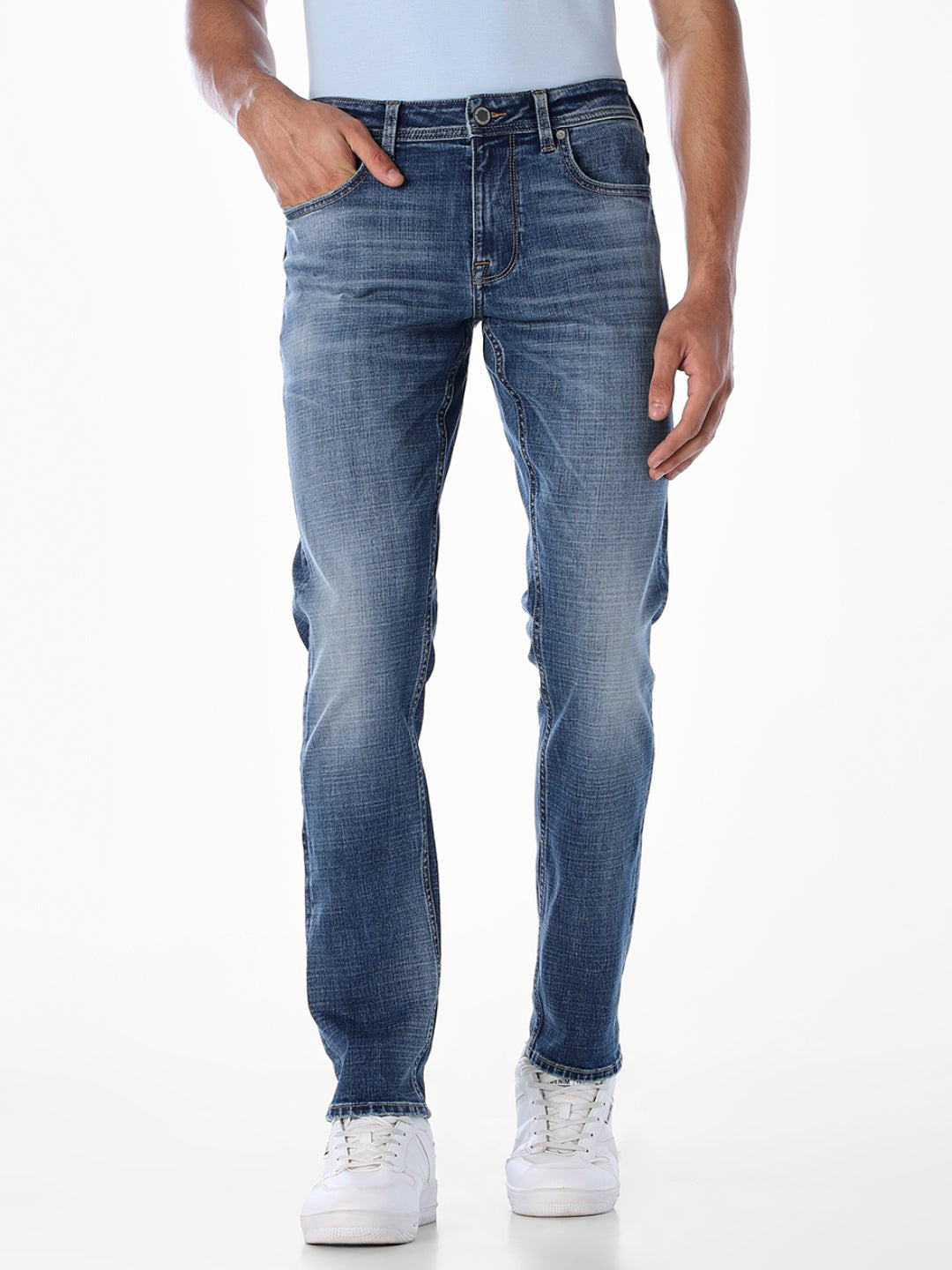 Mildly Washed Glenn Slim Fit Jeans - 28/30