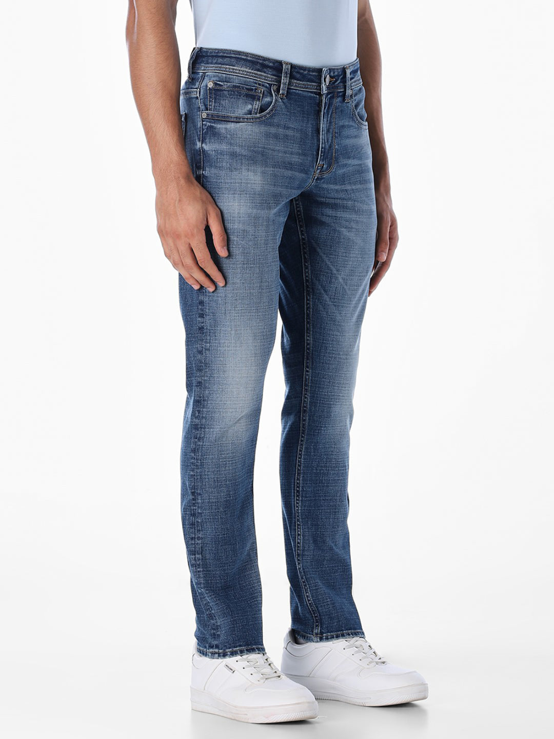 Mildly Washed Glenn Slim Fit Jeans