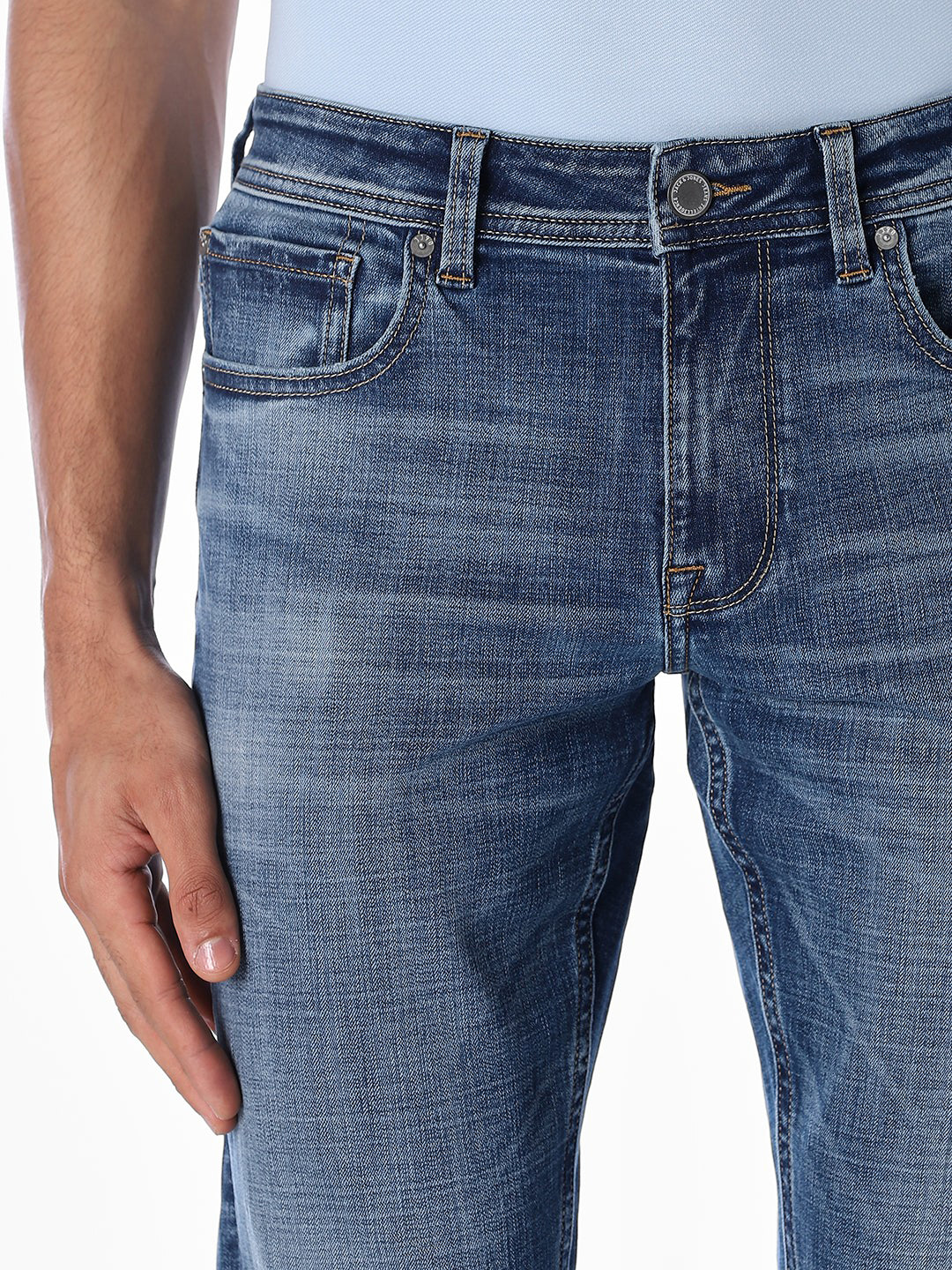Mildly Washed Glenn Slim Fit Jeans