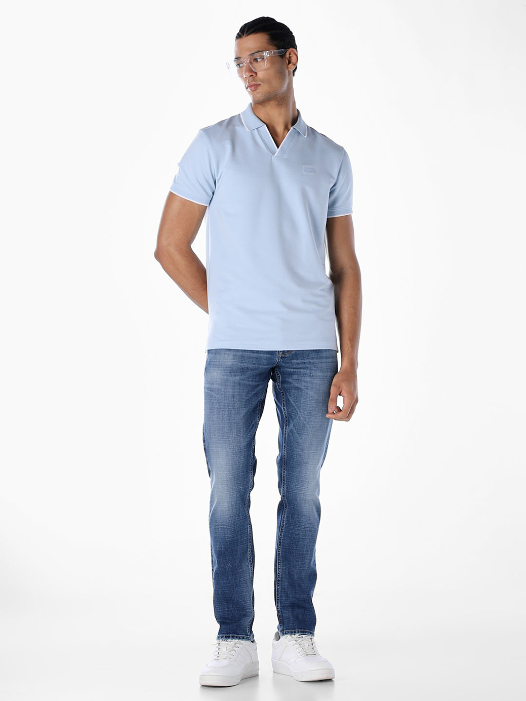 Mildly Washed Glenn Slim Fit Jeans