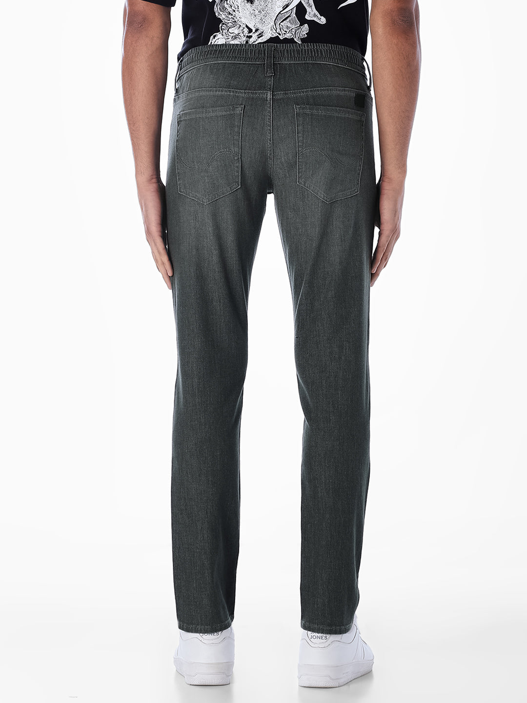 Elasticated Waist Slim Fit Jeans