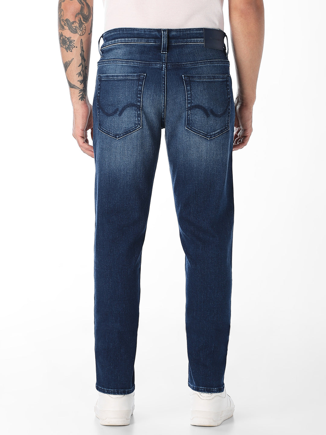 Dark Blue Washed Glenn Slim Fit Jeans