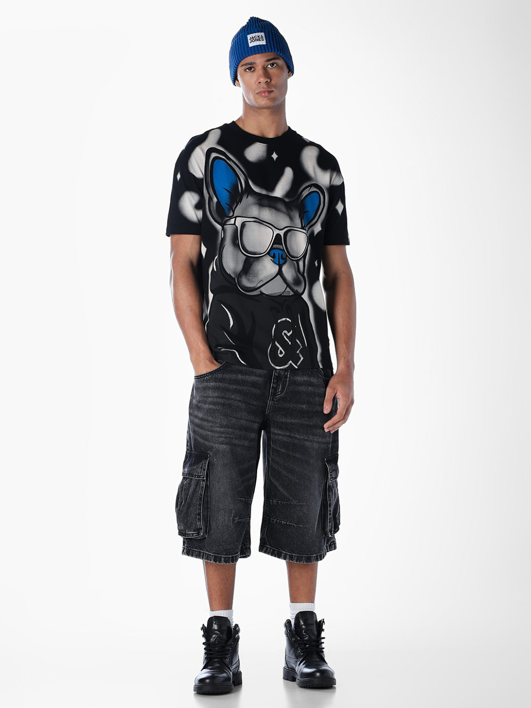 Doggo Print Oversized T-shirt