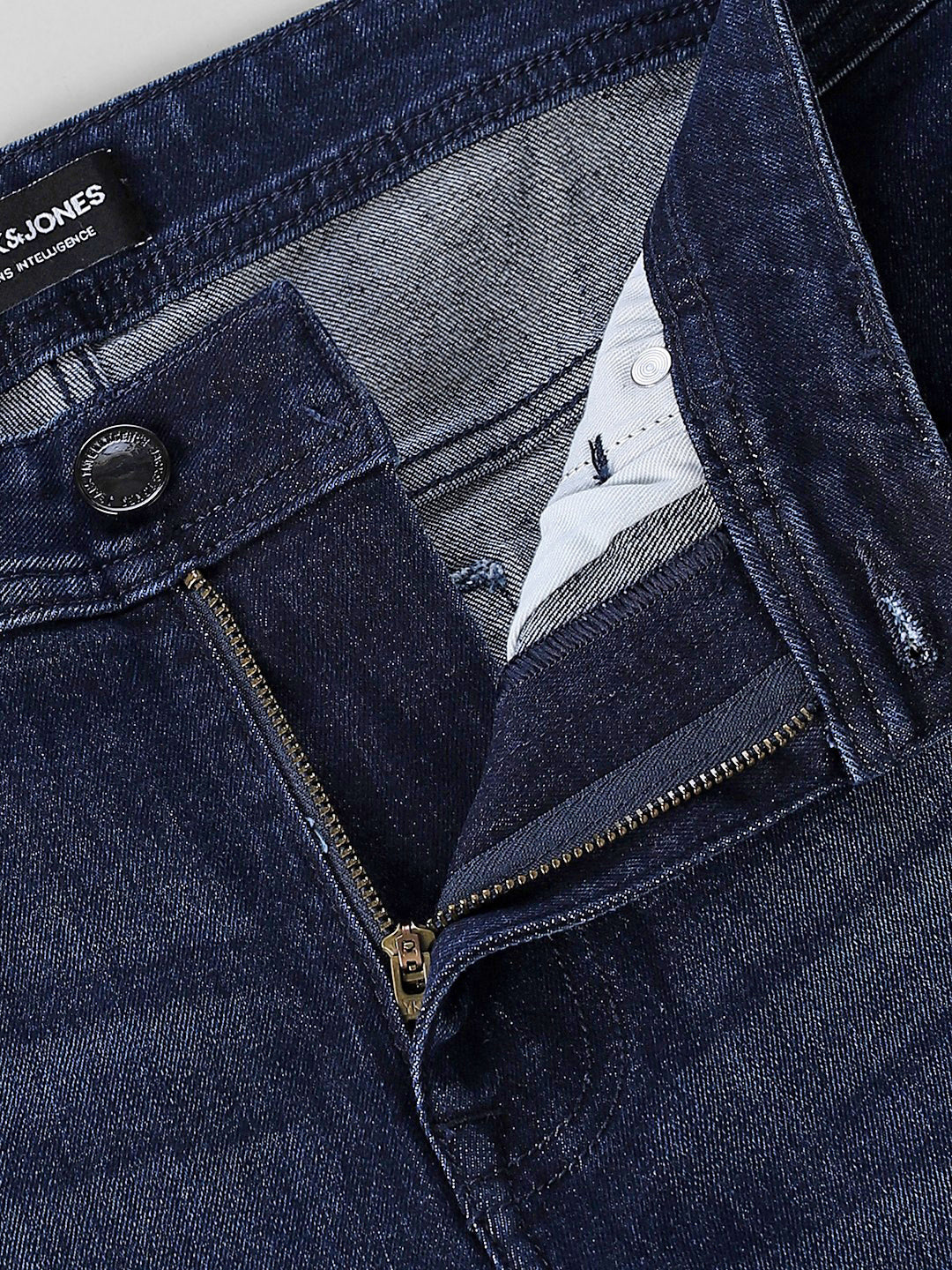 Dark Blue Mildly Washed Slim Fit Jeans