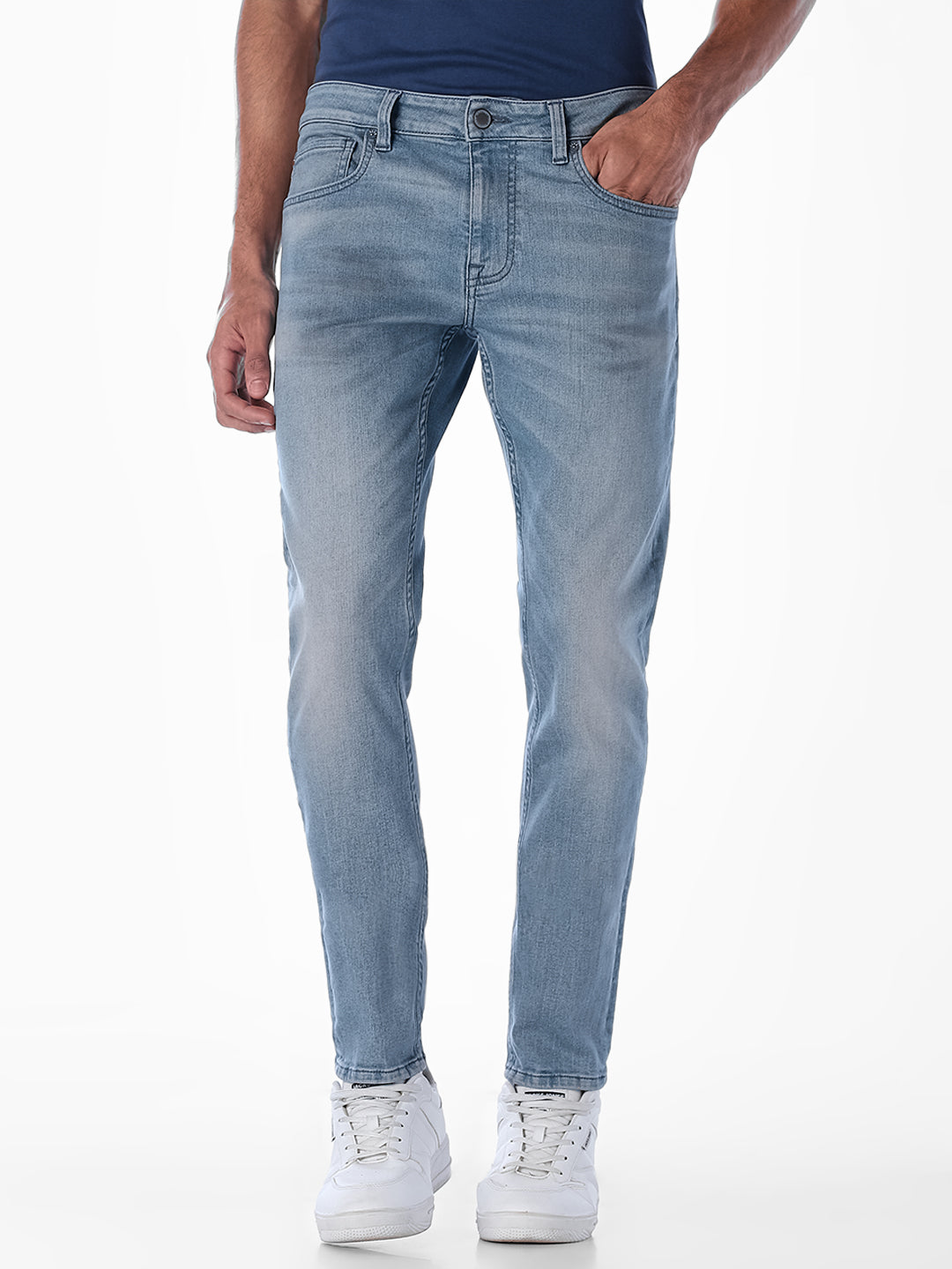 Light Blue 5 Pocket Glenn Slim Fit Jeans