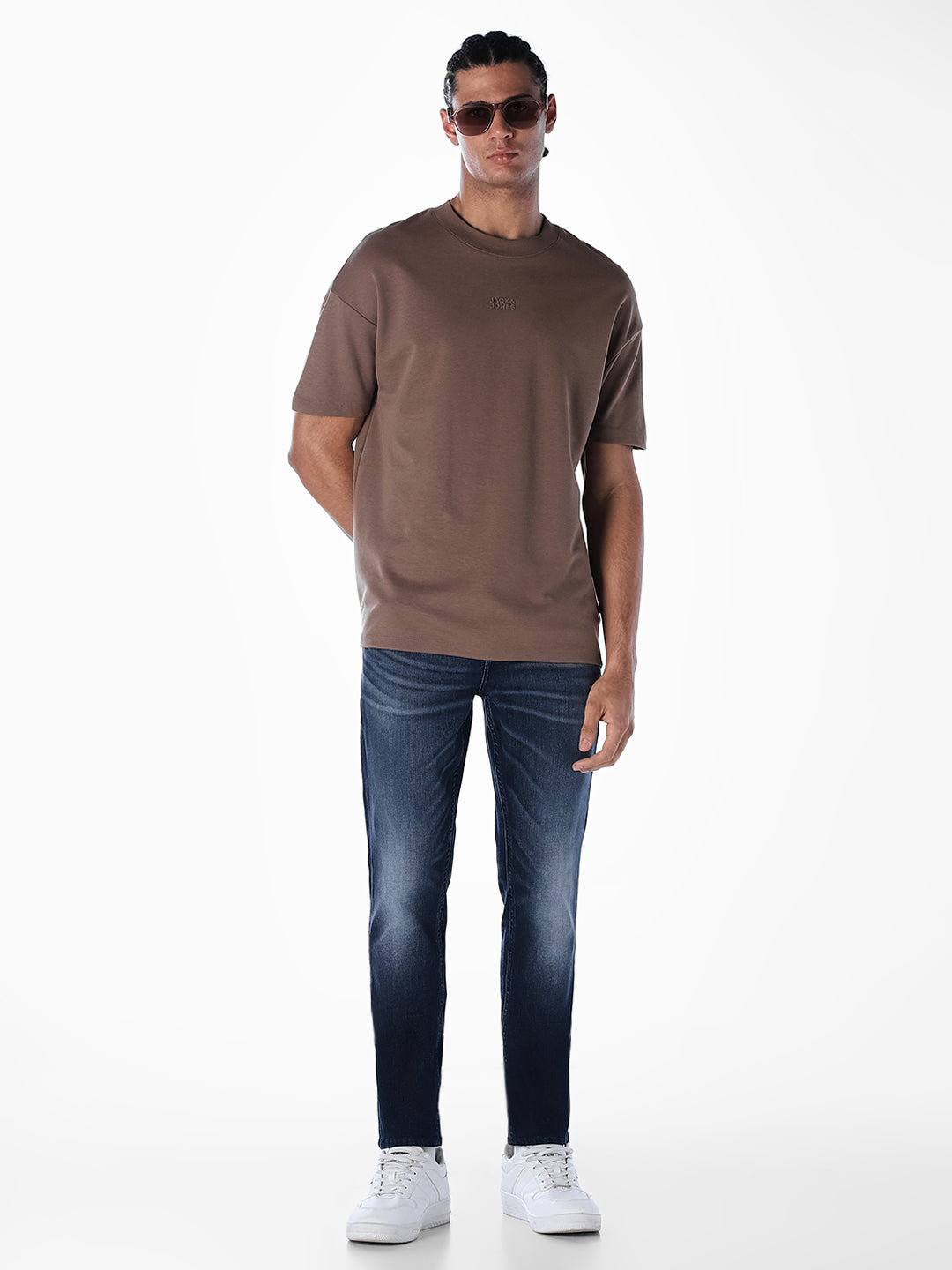 Dark Blue 5 Pocket Glenn Slim Fit Jeans