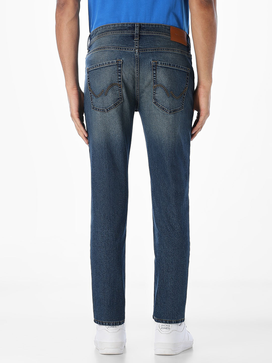 Dark Blue Tim Cropped Anti Fit Jeans