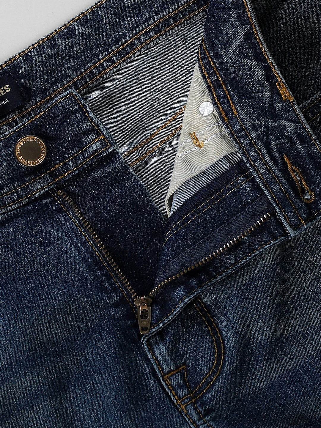 Dark Blue Tim Cropped Anti Fit Jeans