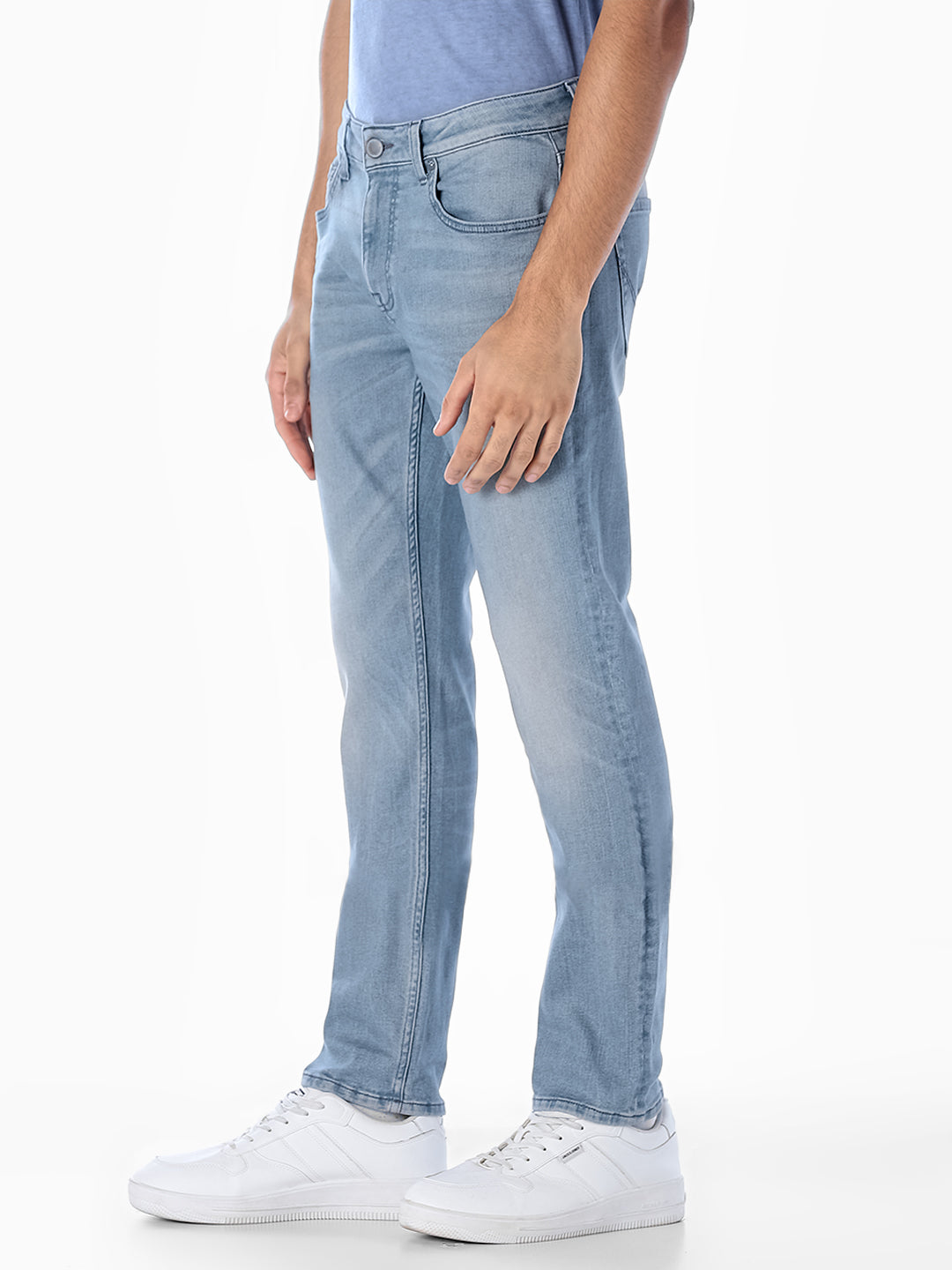 Light Blue Cropped Tim Anti Fit Jeans