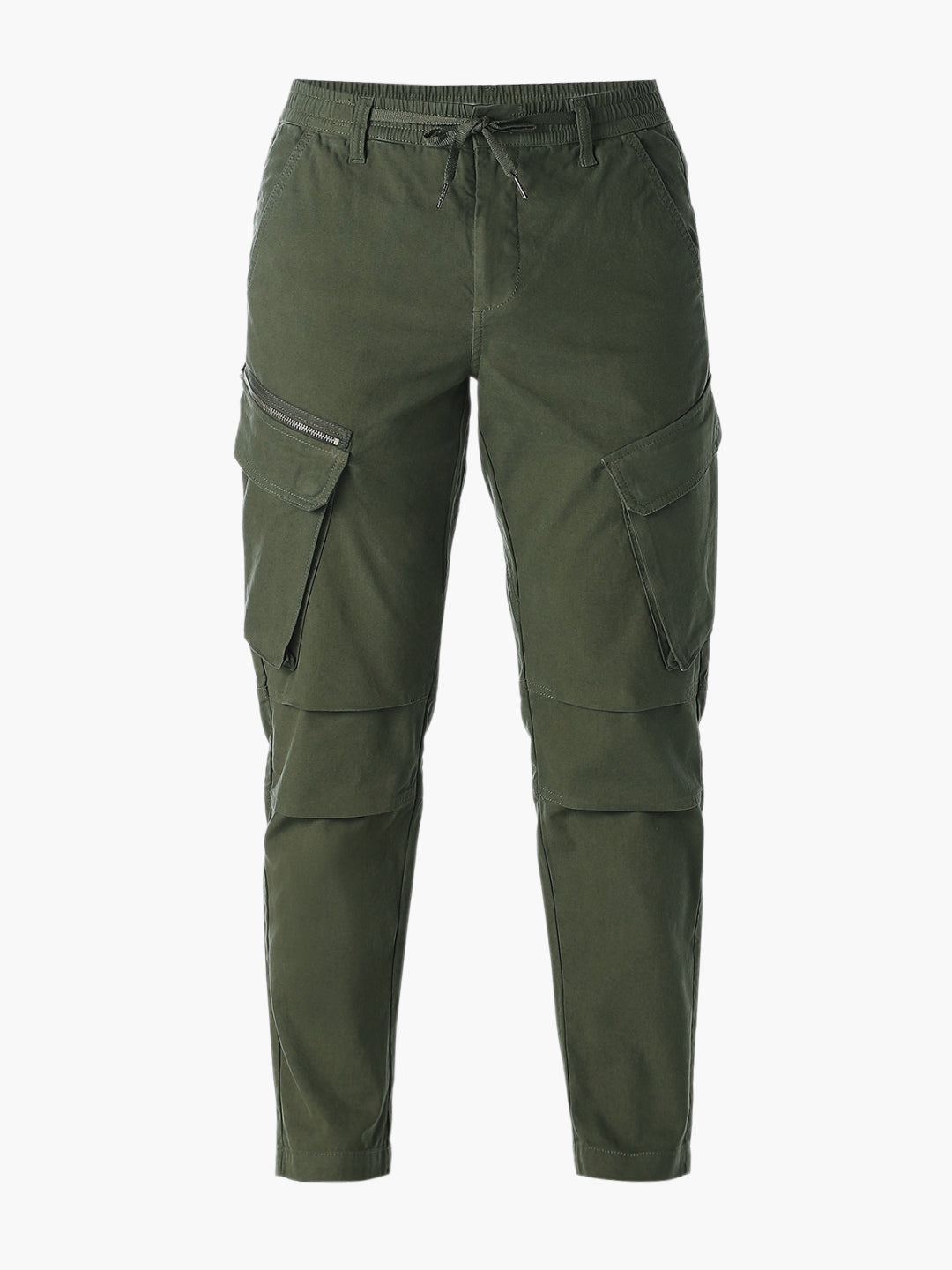 Green 6 Pocket Utility Cargos