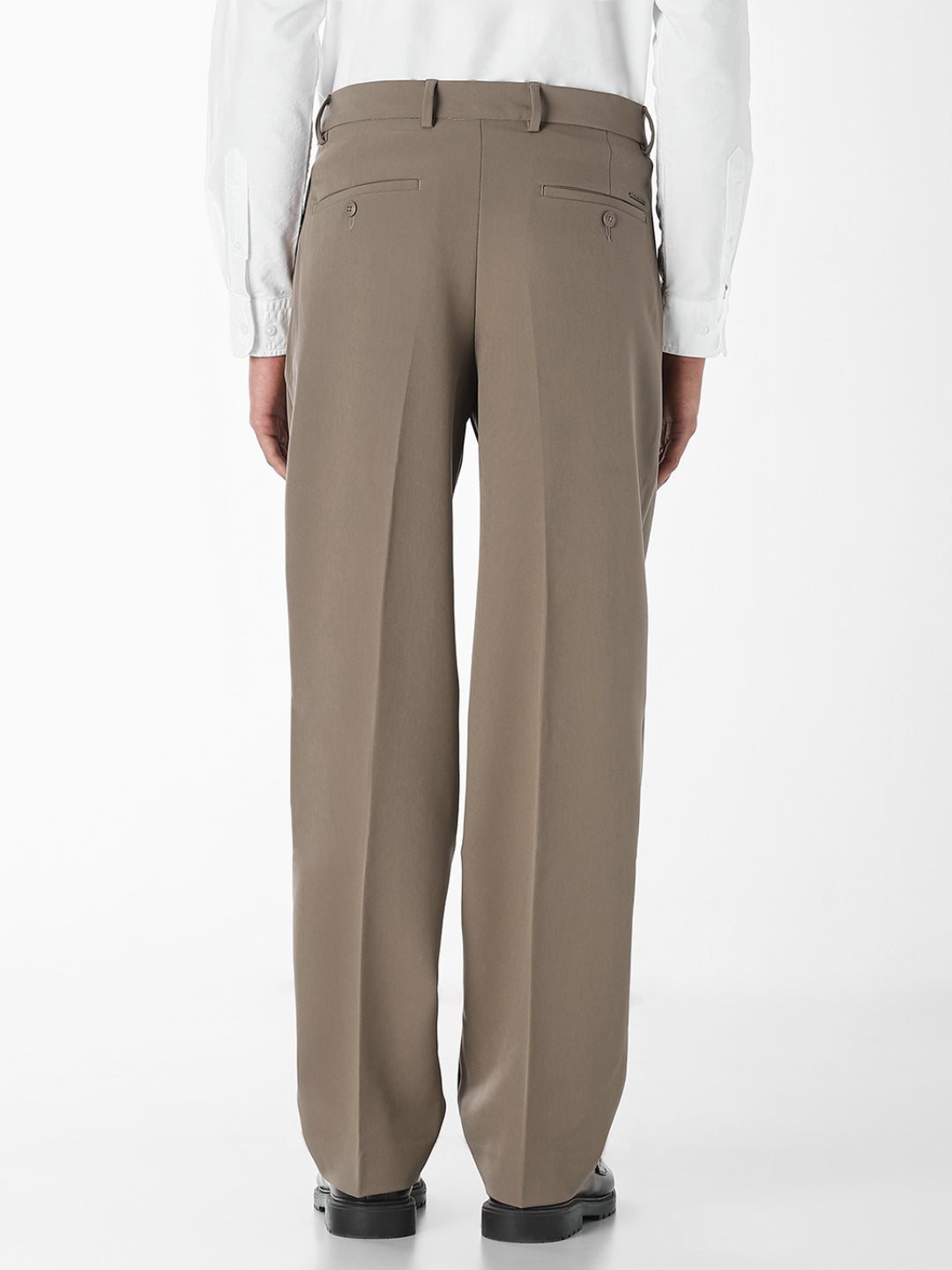 Dark Beige 4 Pocket Loose Fit Pants