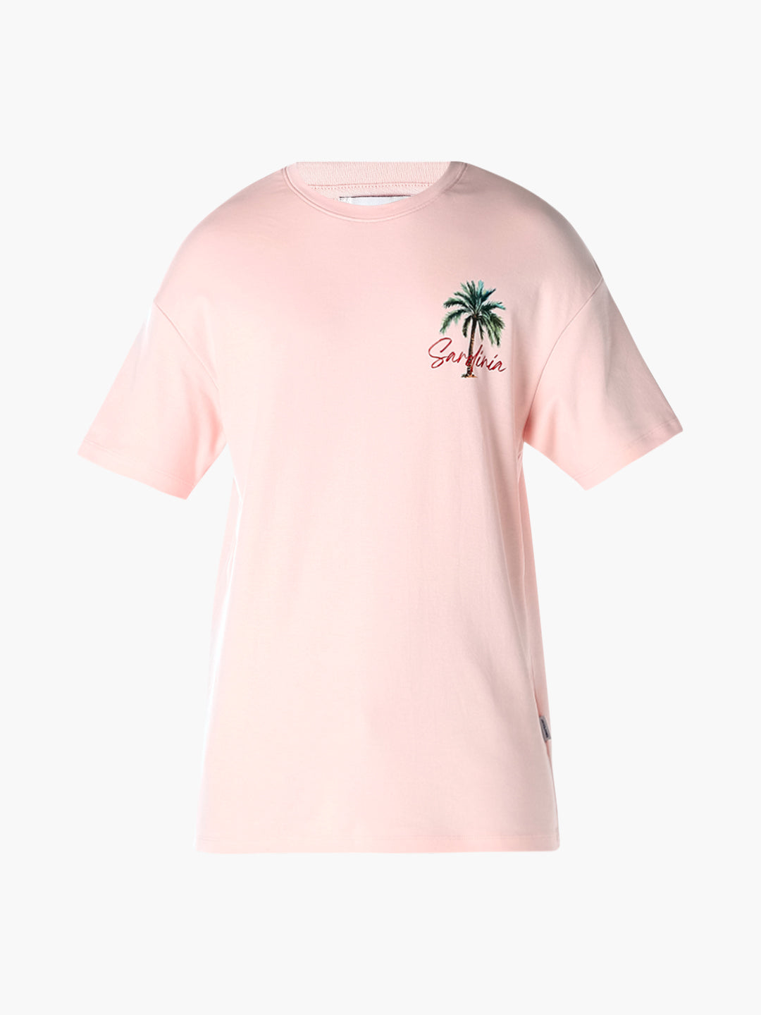 Pink Printed Boxy Fit T-shirt