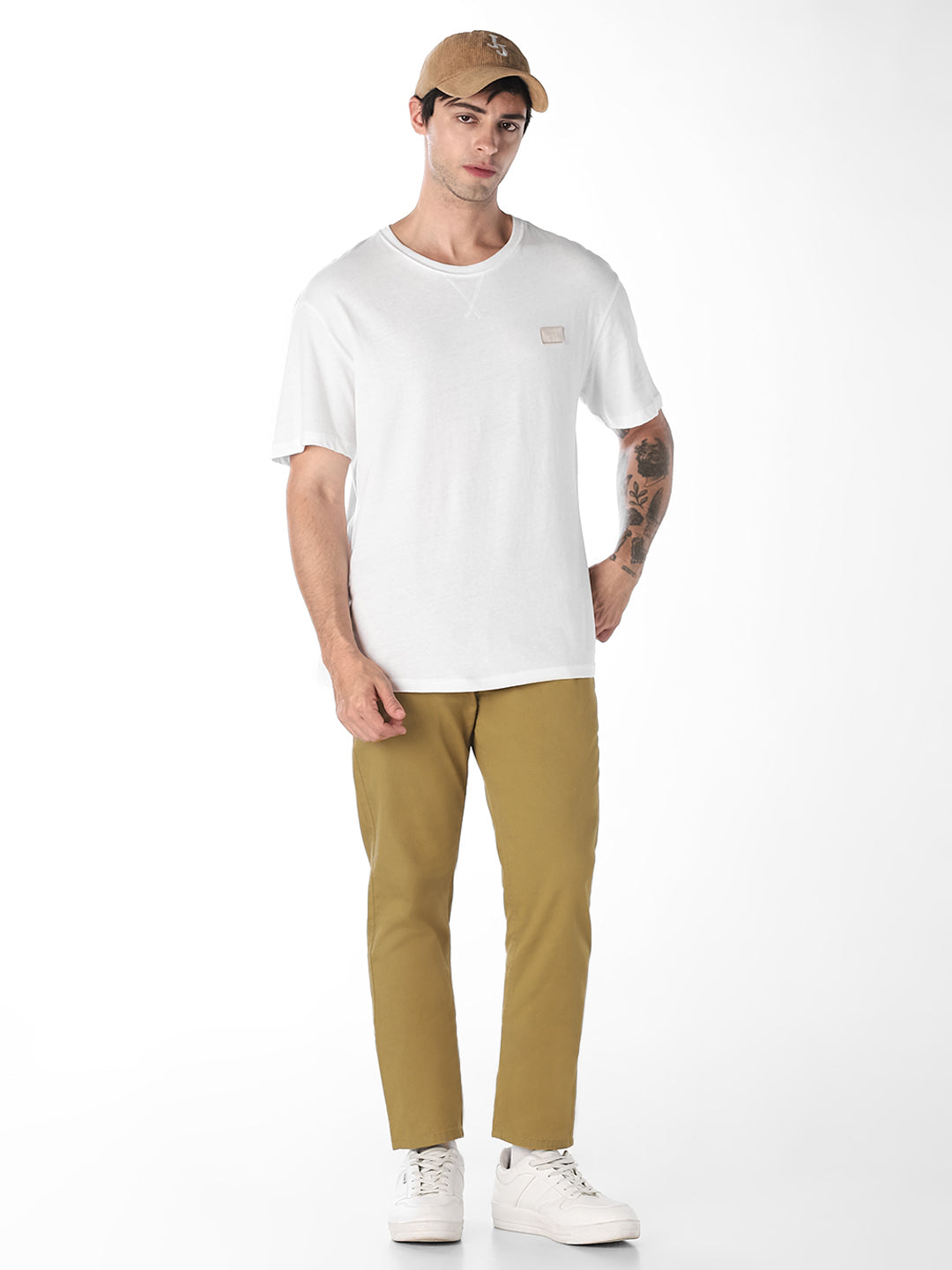 Khaki Regular Fit Pants