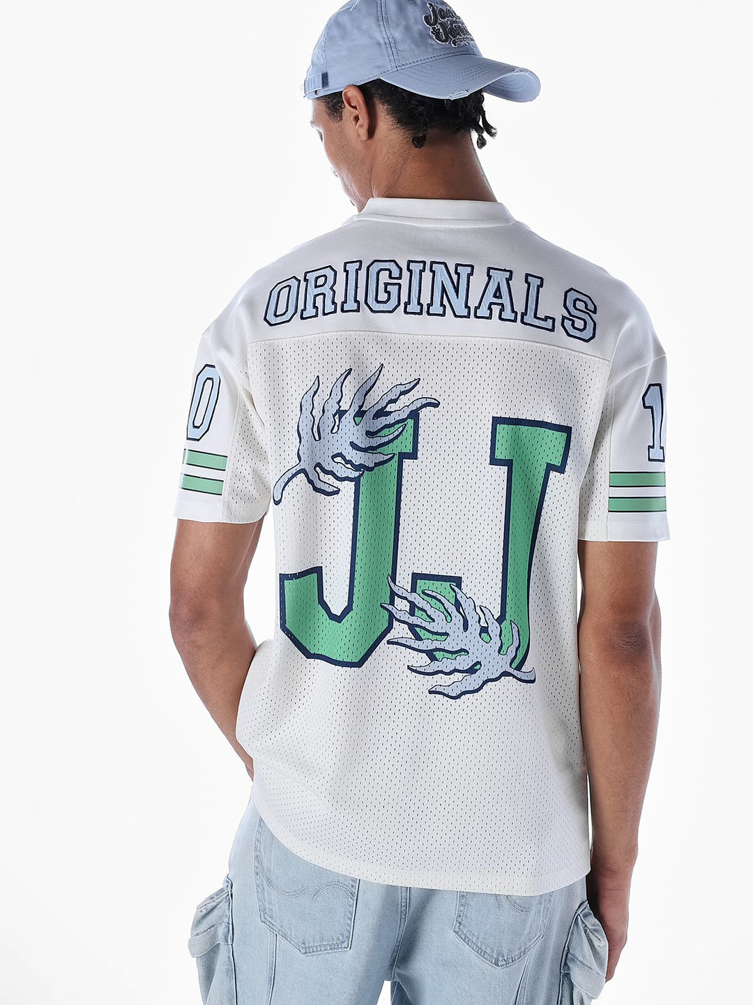Cut & Sew Printed Oversized T-shirt - XS