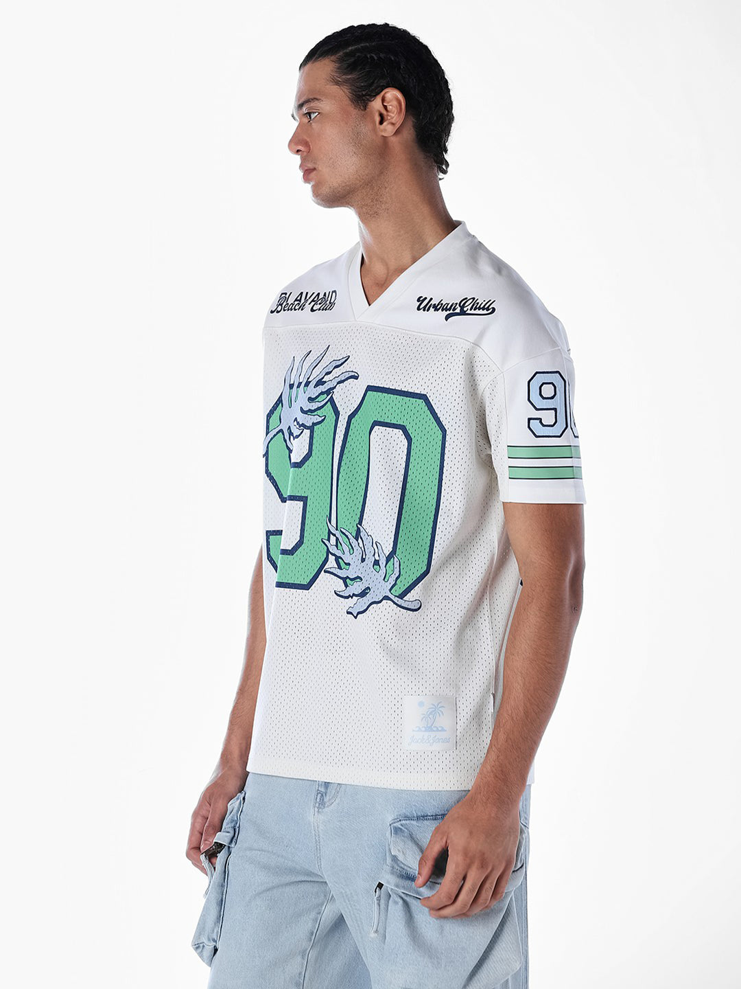 Cut & Sew Printed Oversized T-shirt