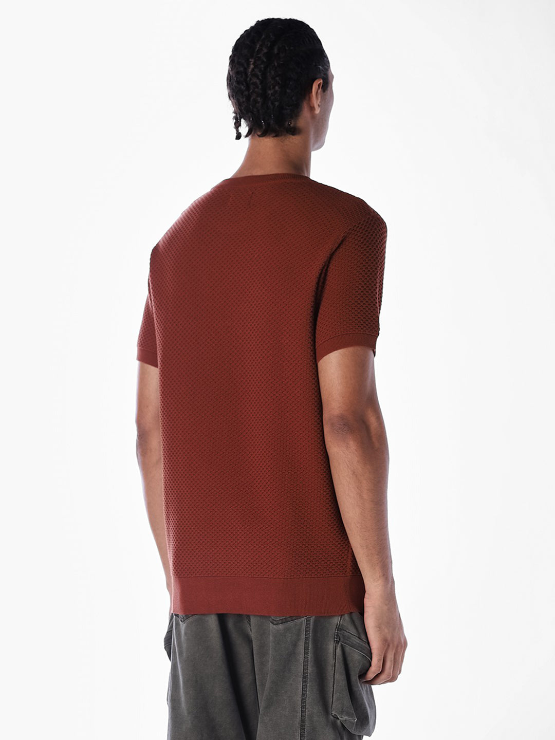 Knitted Crew Neck T-shirt