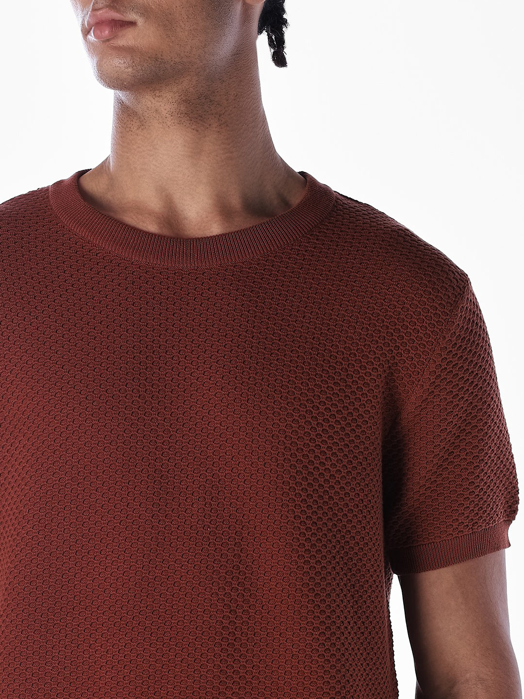 Knitted Crew Neck T-shirt