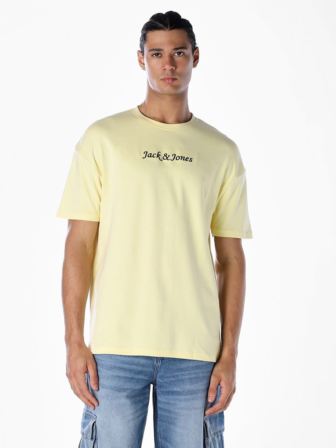 Yellow Printed Boxy Fit T-shirt