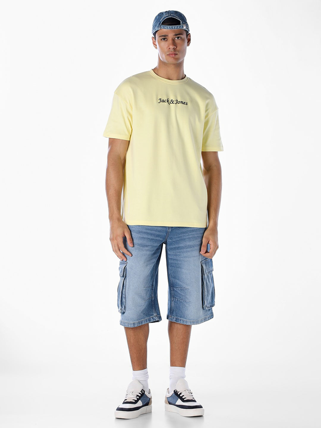 Yellow Printed Boxy Fit T-shirt