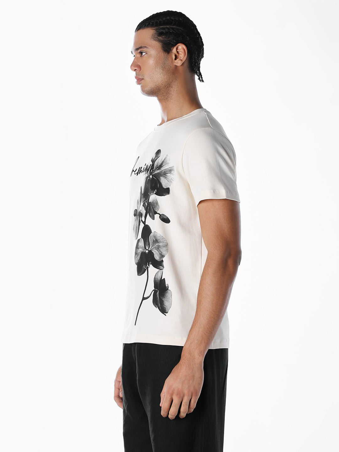 Off-White Floral Print T-shirt