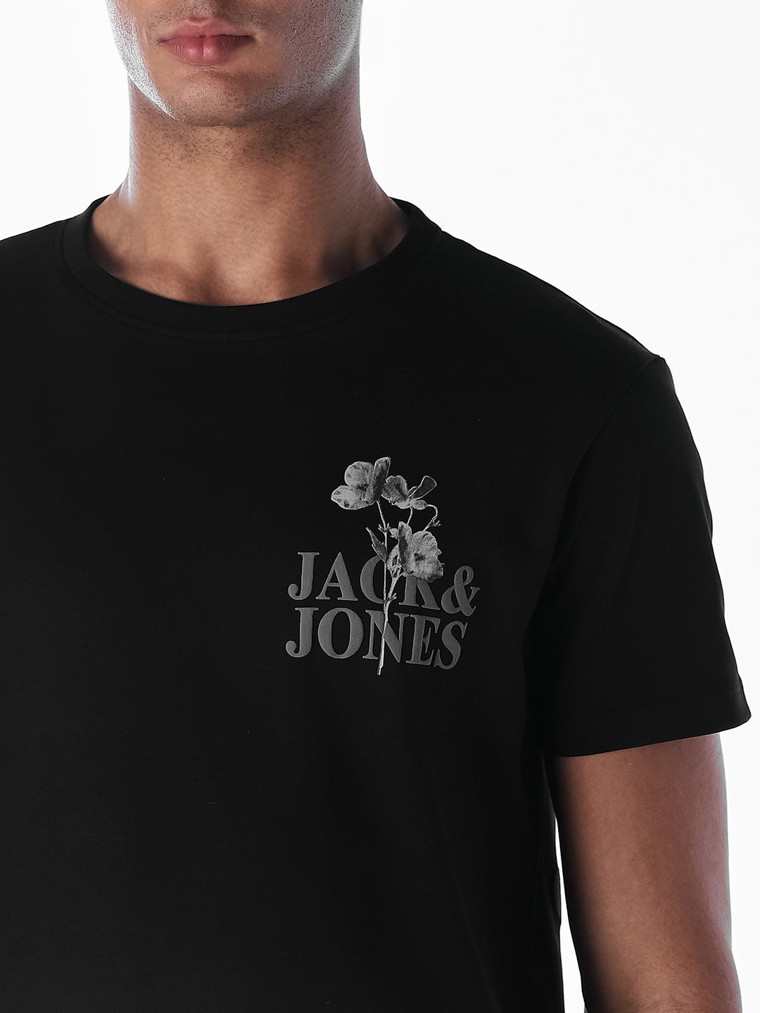 Printed Cotton Crew Neck T-shirt