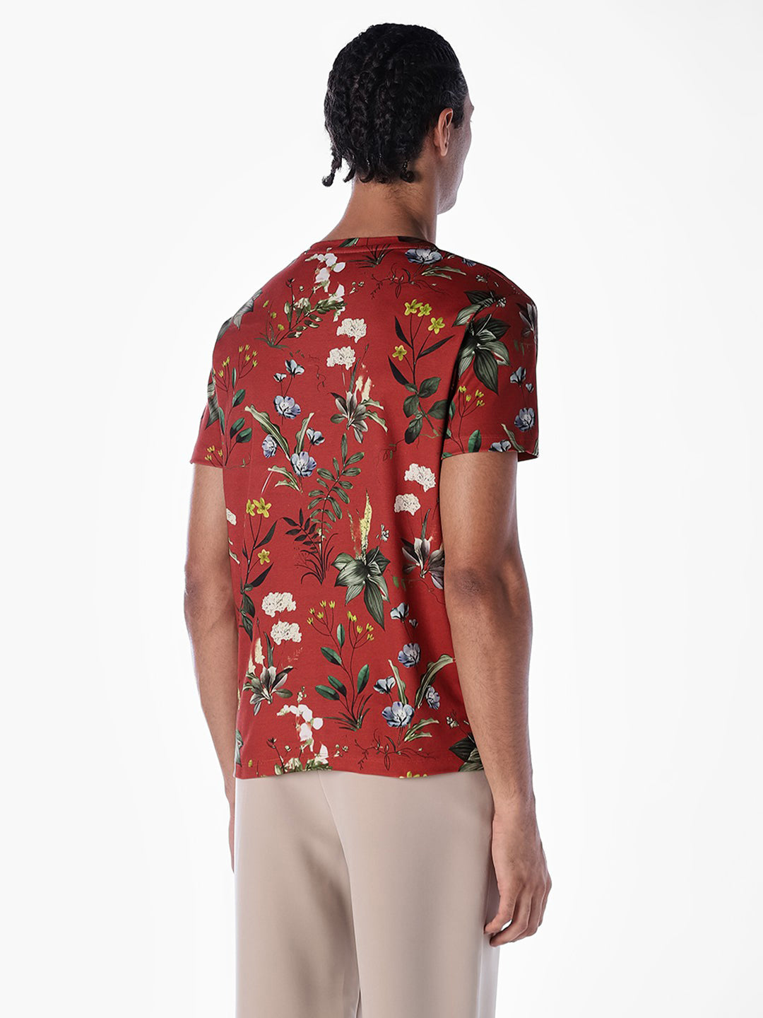 Floral Print Cotton T-shirt