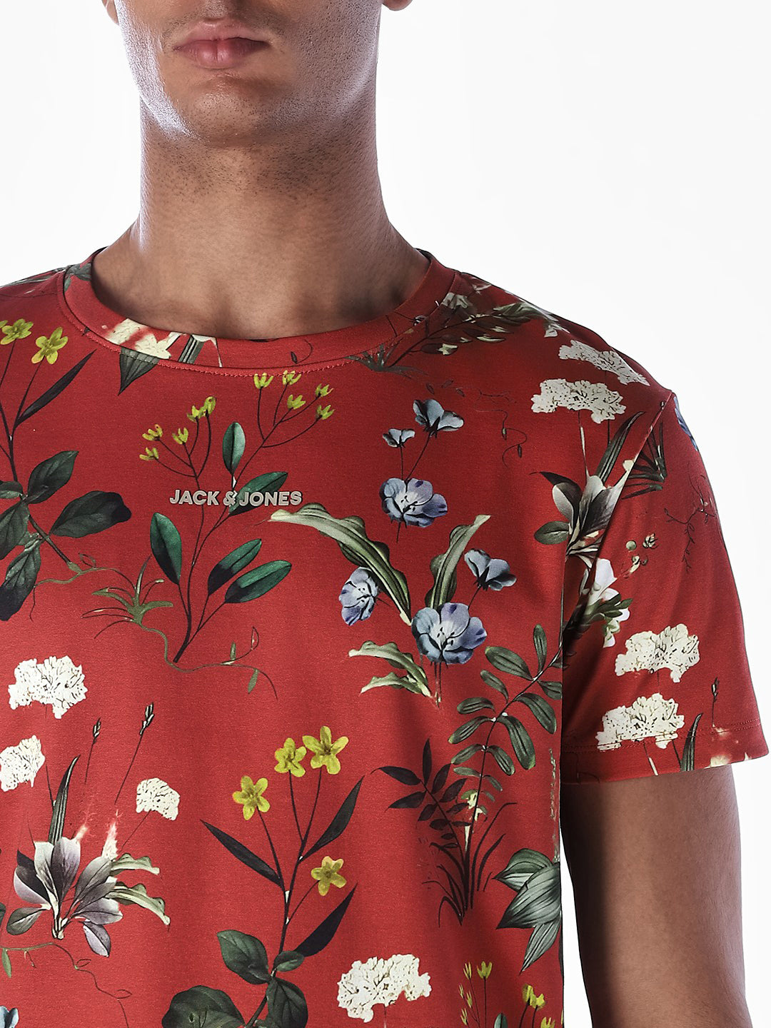 Floral Print Cotton T-shirt