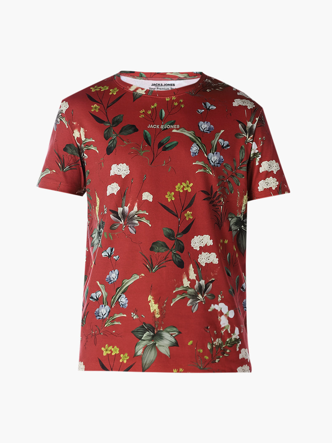 Floral Print Cotton T-shirt
