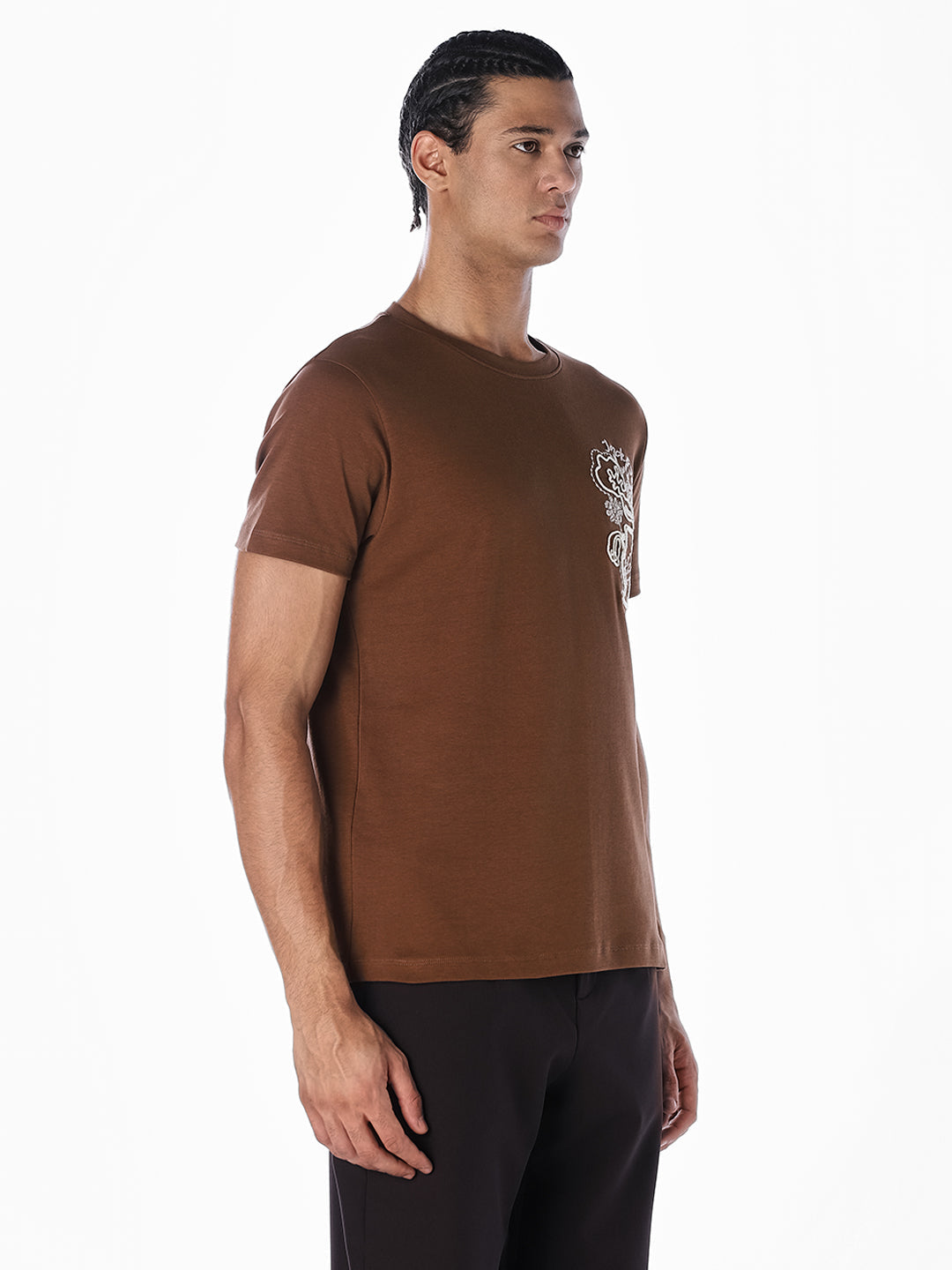 Embroidered Back Graphic T-shirt