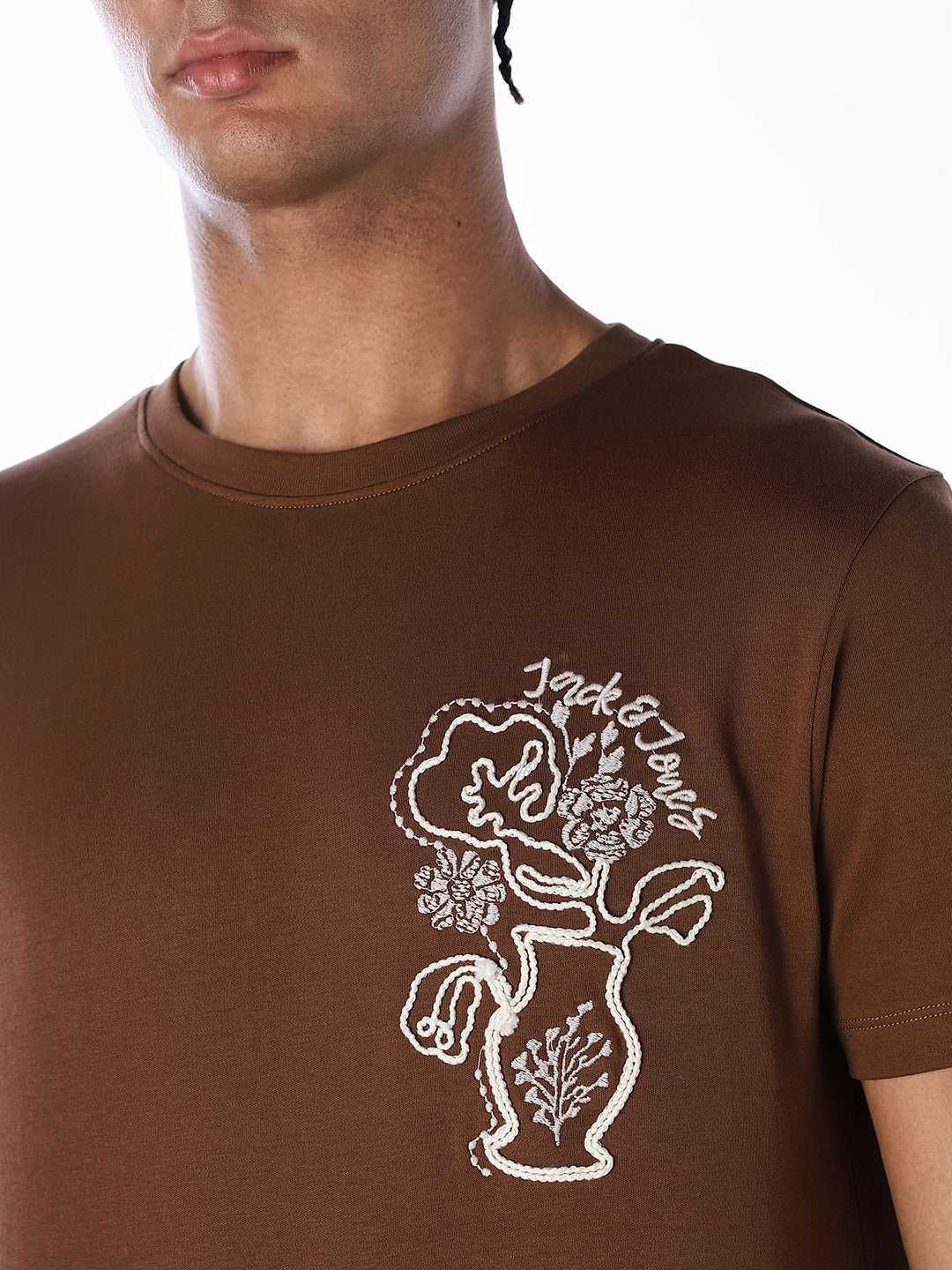 Embroidered Back Graphic T-shirt